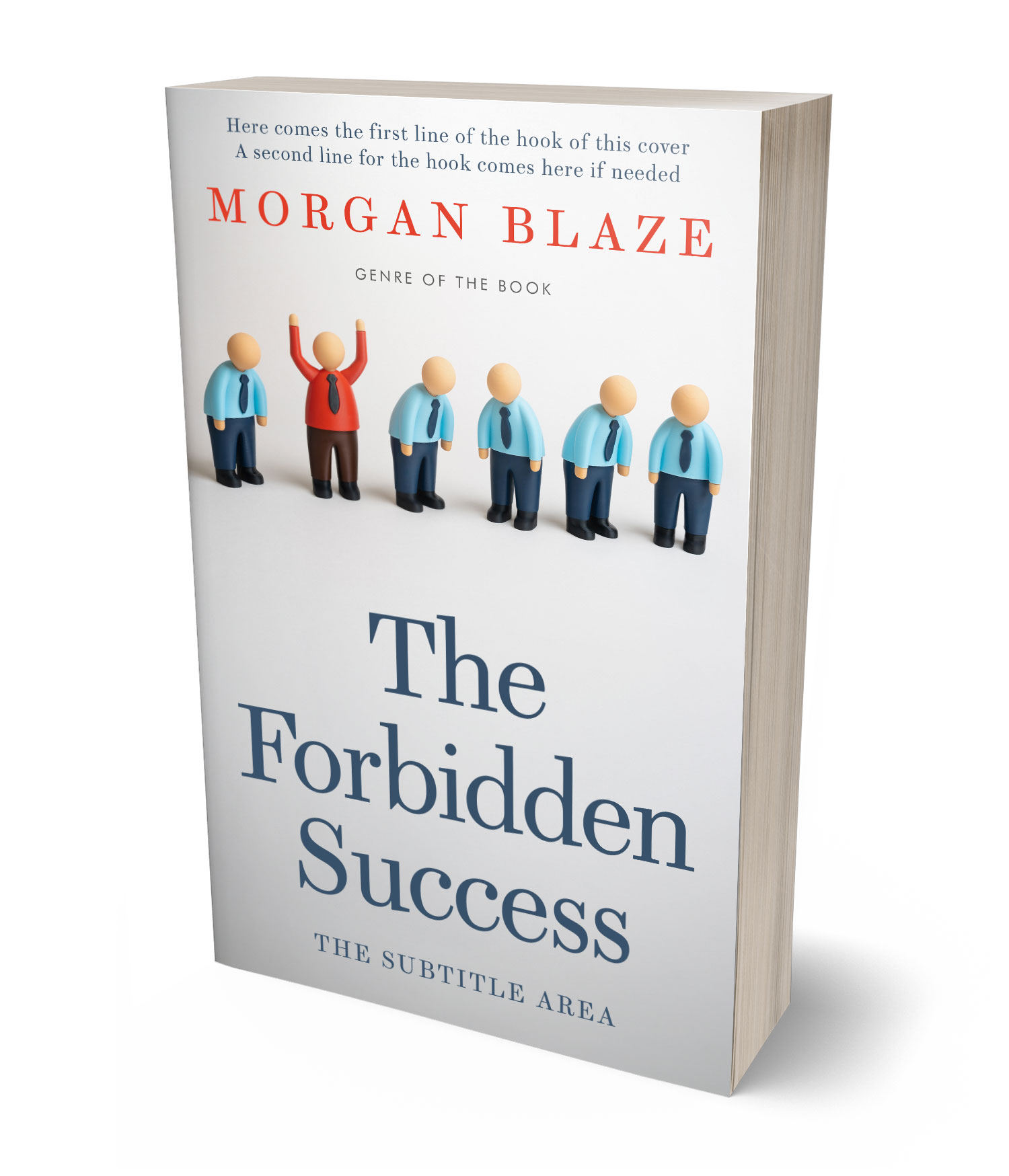 3D view of Premade Business Book Cover - Alto