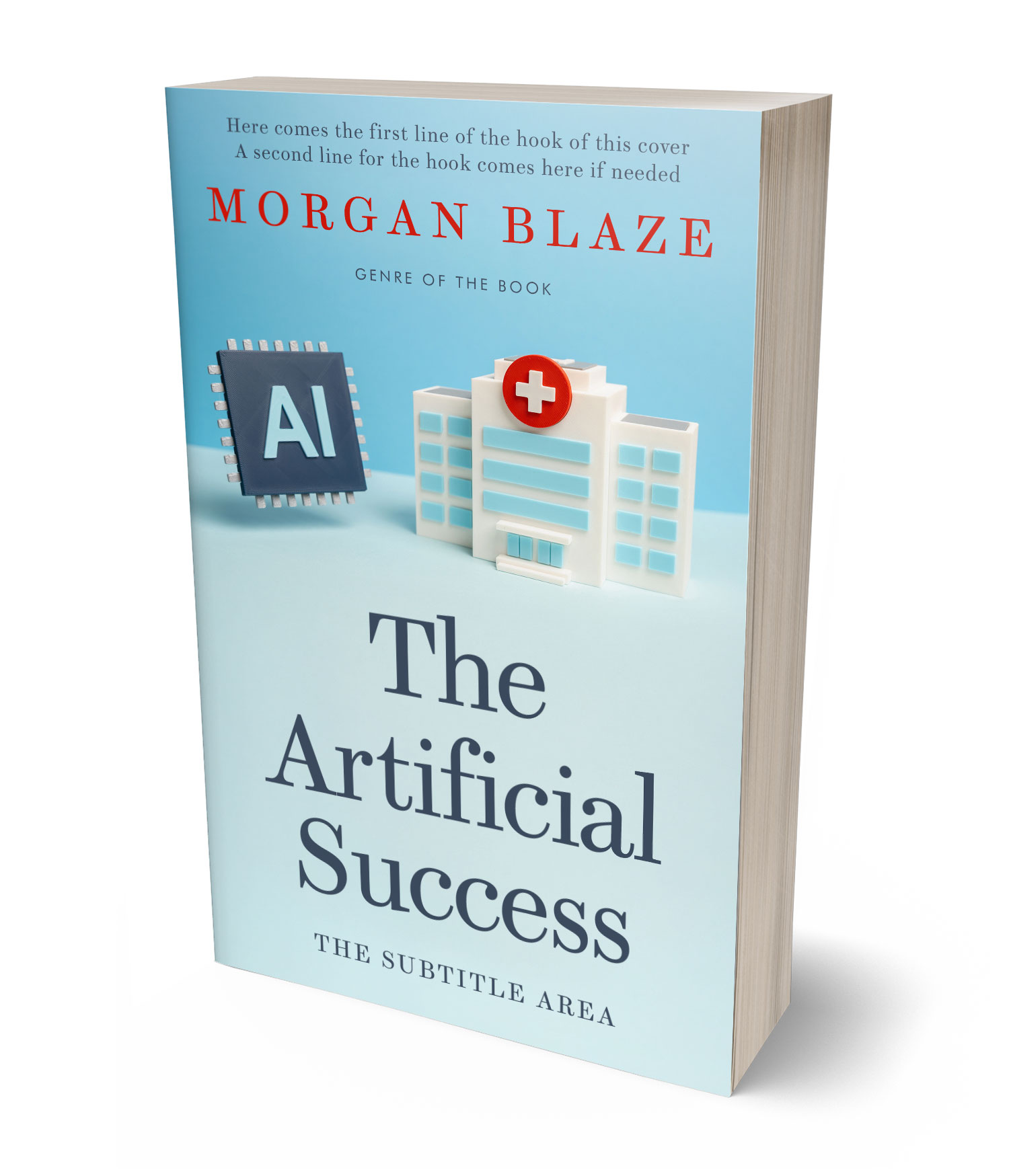 3D view of Premade Medical Book Cover - Botticelli