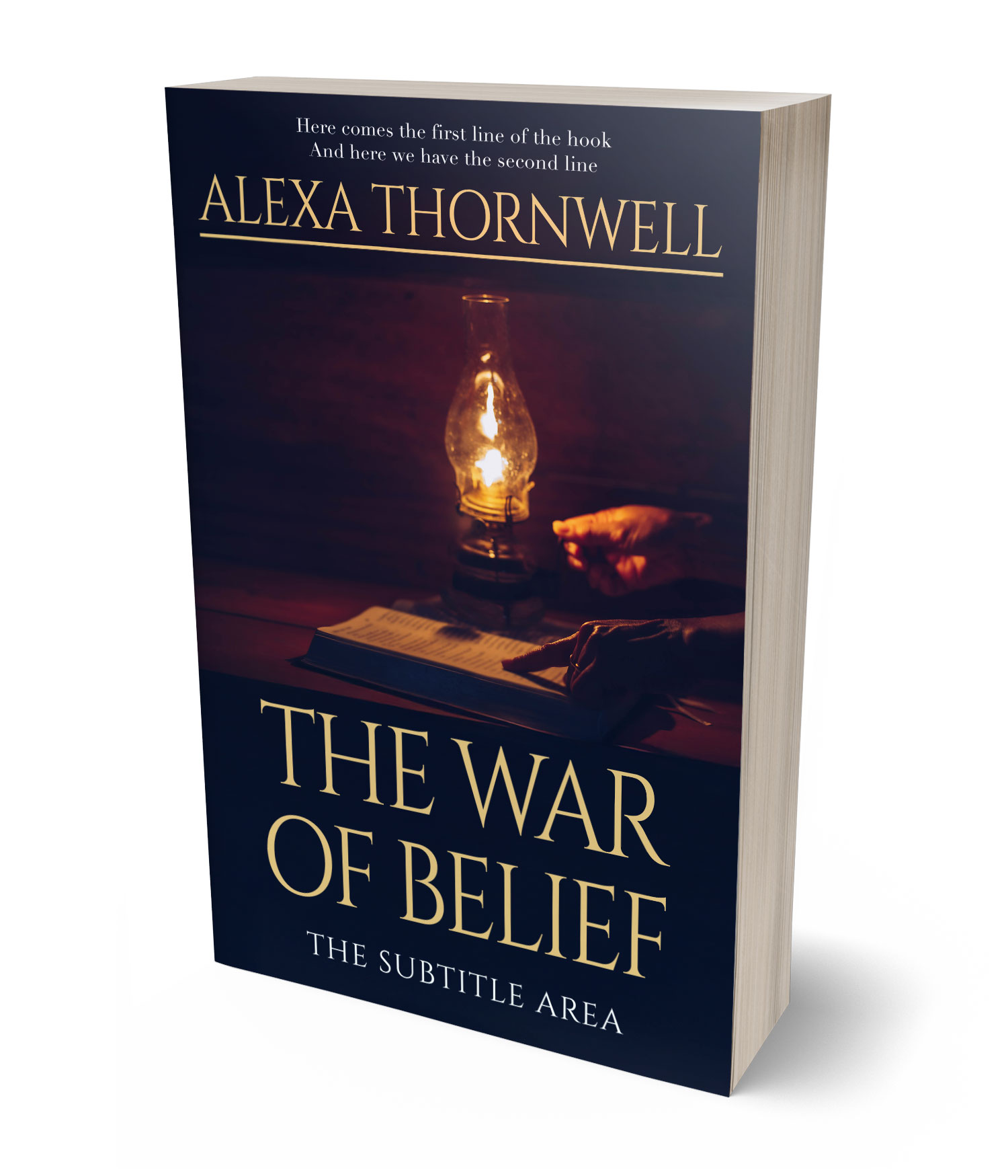 3D view of Custom & Premade Historical Book Cover - Mirage #35903 | BookCoverZone*