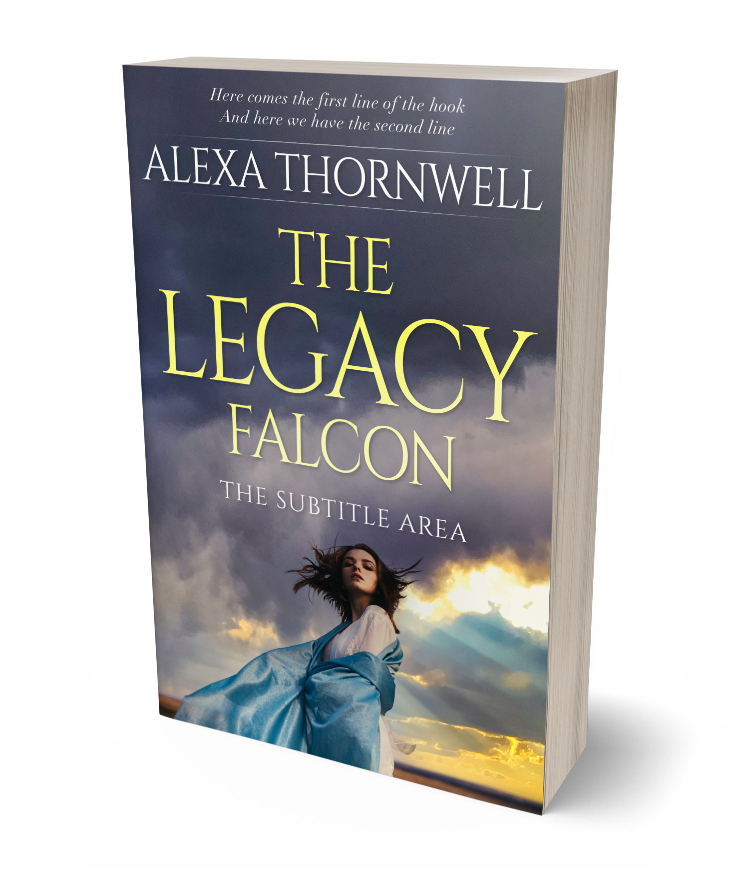 3D view of Custom & Premade Literary Fiction Book Cover - Trout #35916 | BookCoverZone*