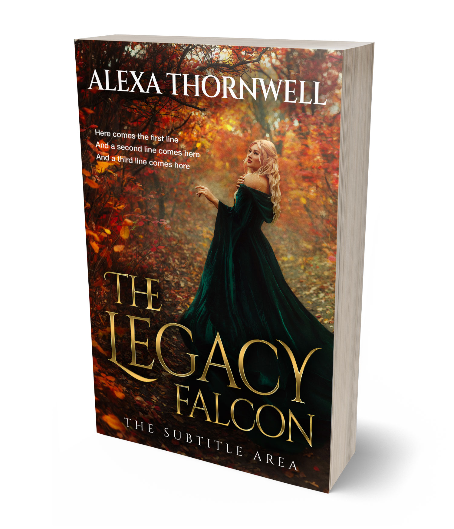 3D view of Custom & Premade Fantasy Book Cover - Tussock #35922 | BookCoverZone*