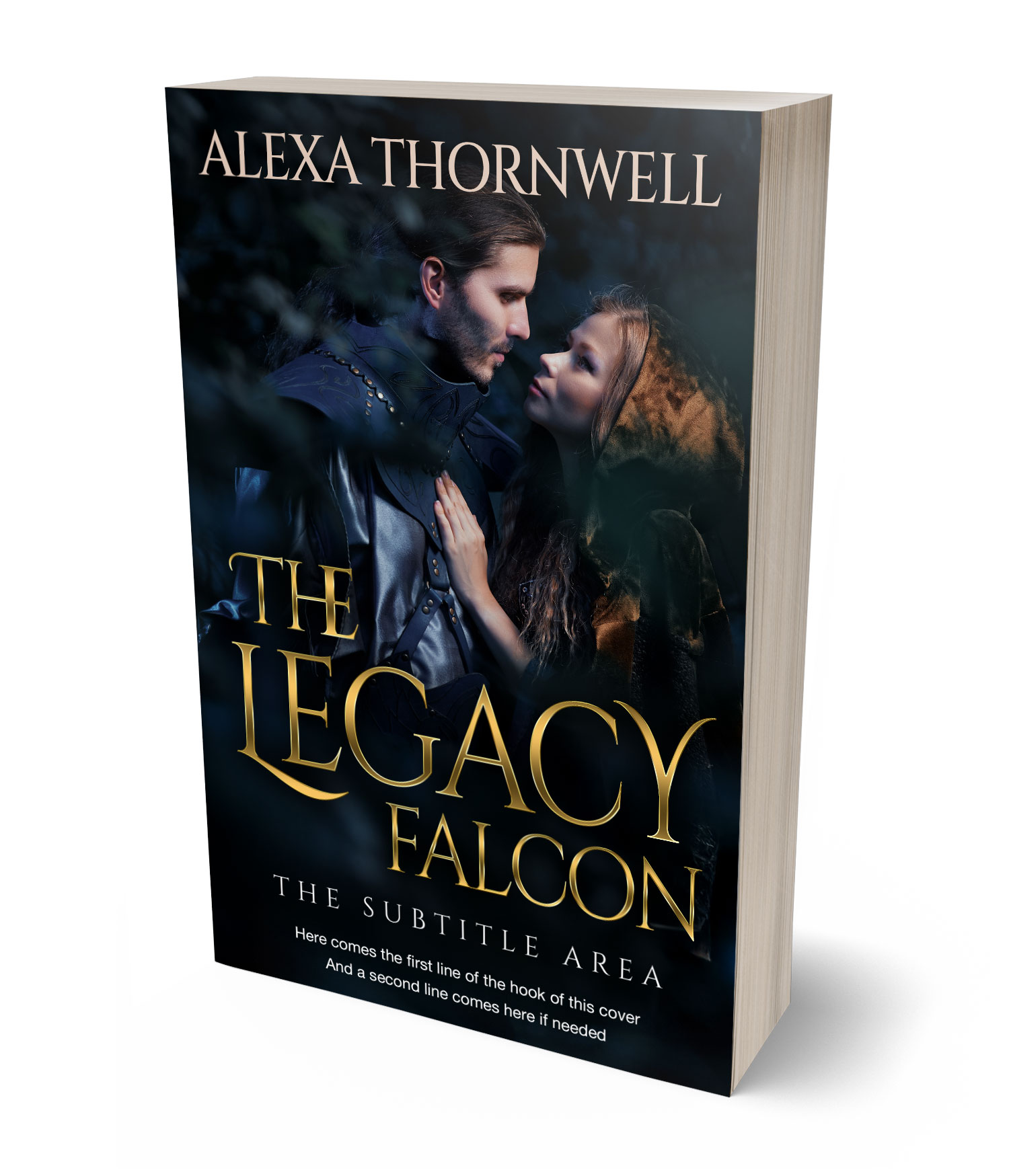 3D view of Custom & Premade Fantasy Book Cover - Bunker #35935 | BookCoverZone*