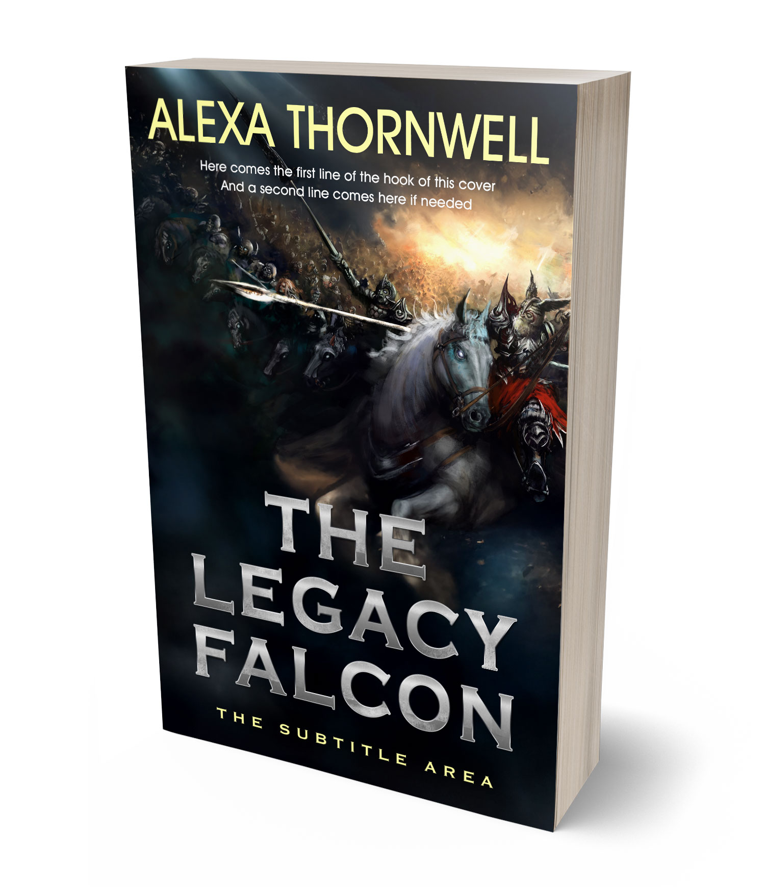 3D view of Custom & Premade Fantasy Book Cover - Chino #35945 | BookCoverZone*