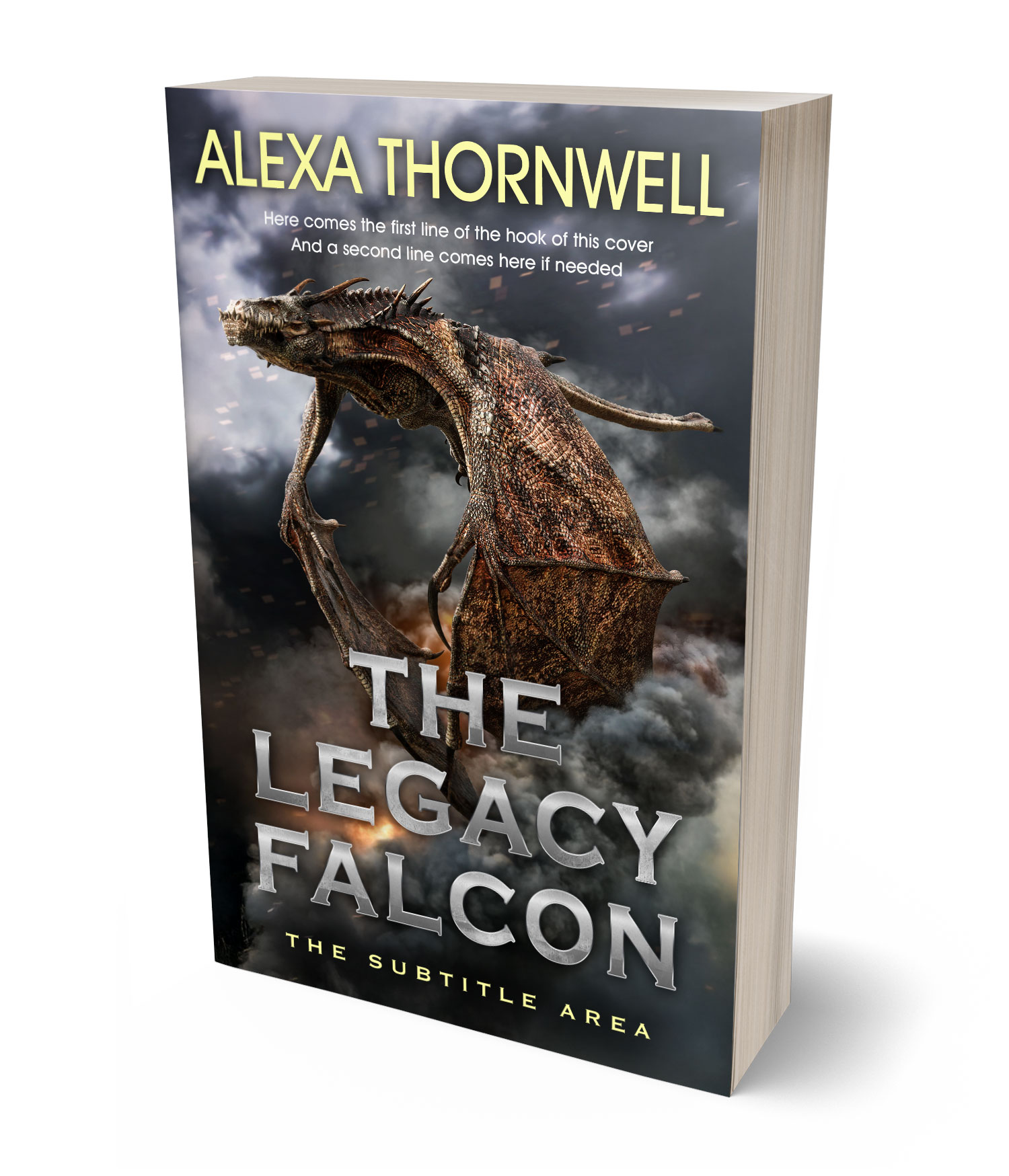 3D view of Custom & Premade Fantasy Book Cover - Dune #35947 | BookCoverZone*