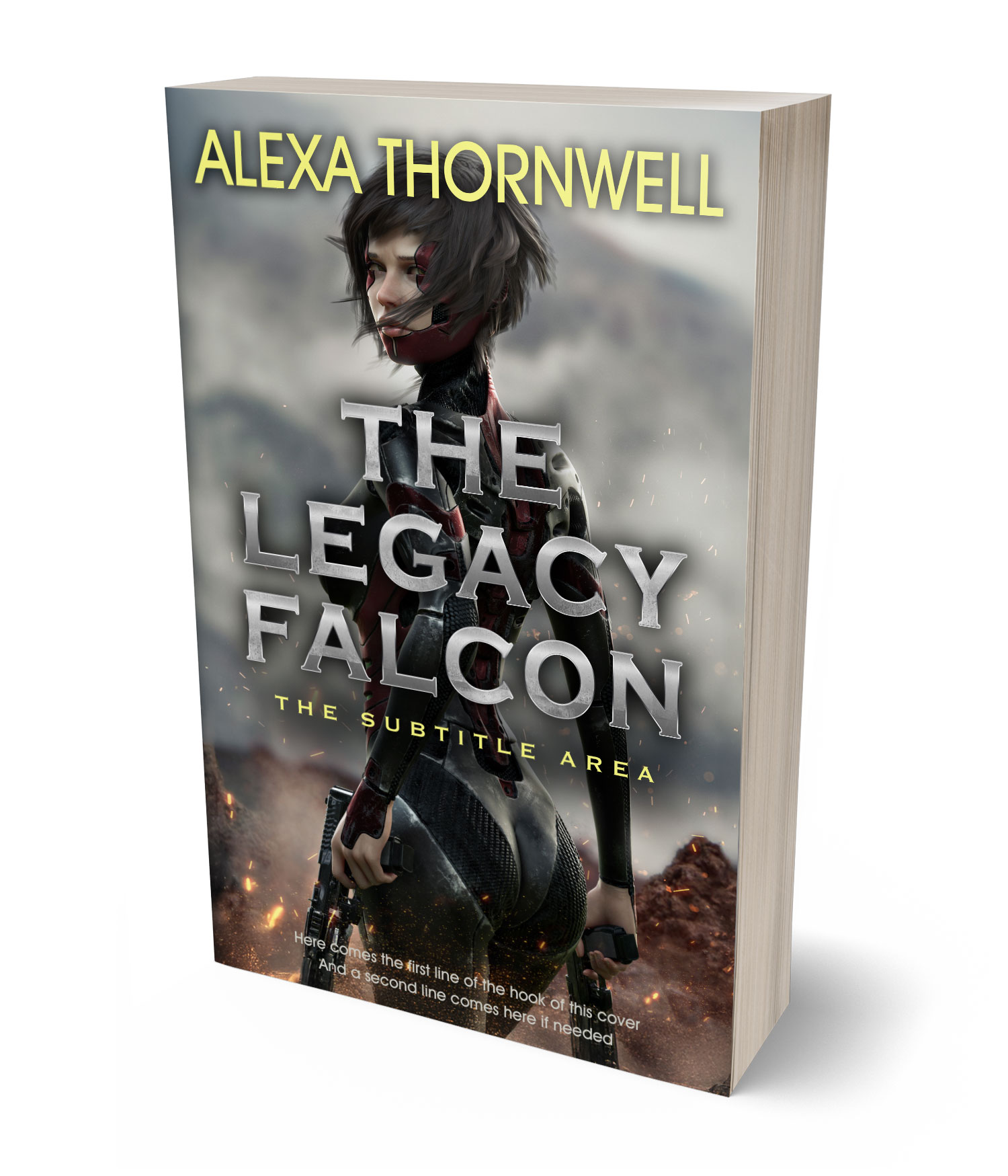 3D view of Custom & Premade Science Fiction Book Cover - Masala #35949 | BookCoverZone*