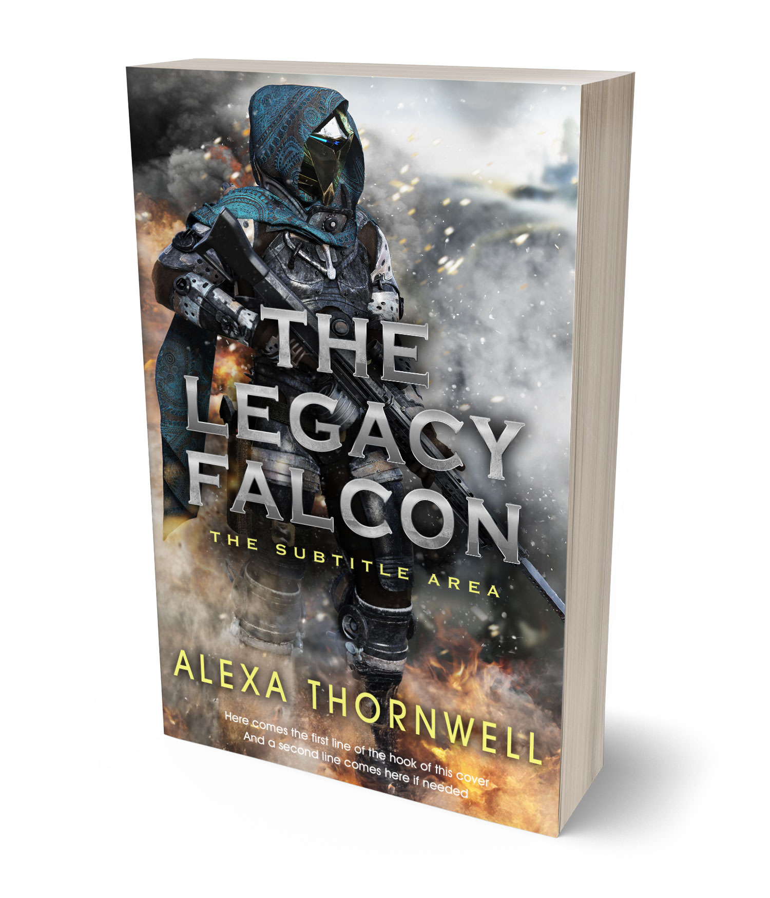 3D view of Custom & Premade Science Fiction Book Cover - Masala #35950 | BookCoverZone*