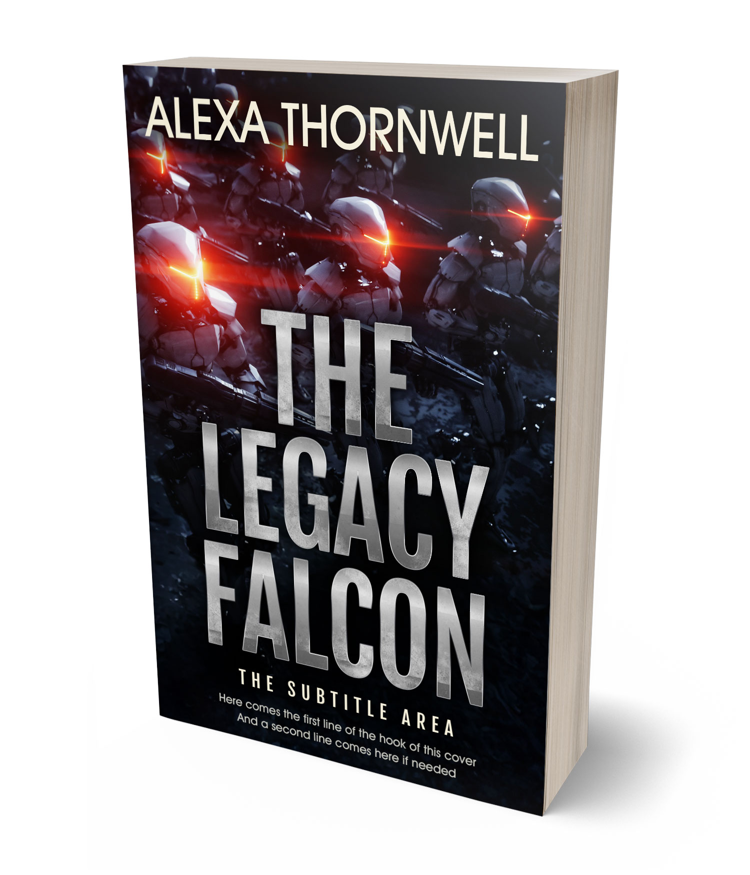 3D view of Custom & Premade  Book Cover - Thatch #35952 | BookCoverZone*