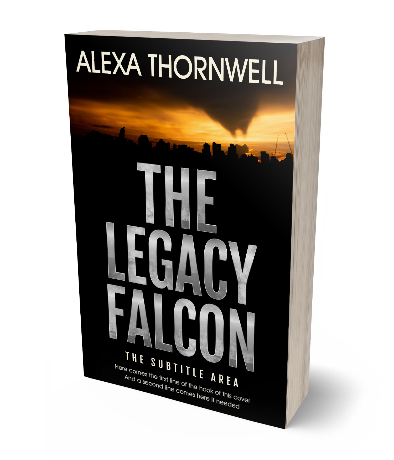 3D view of Custom & Premade Mystery & Thriller & Suspense Book Cover -  #35955 | BookCoverZone*