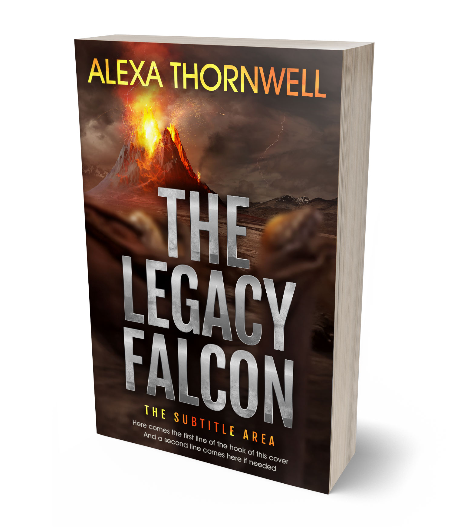 3D view of Custom & Premade Apocalyptica Book Cover - Eclipse #35961 | BookCoverZone*