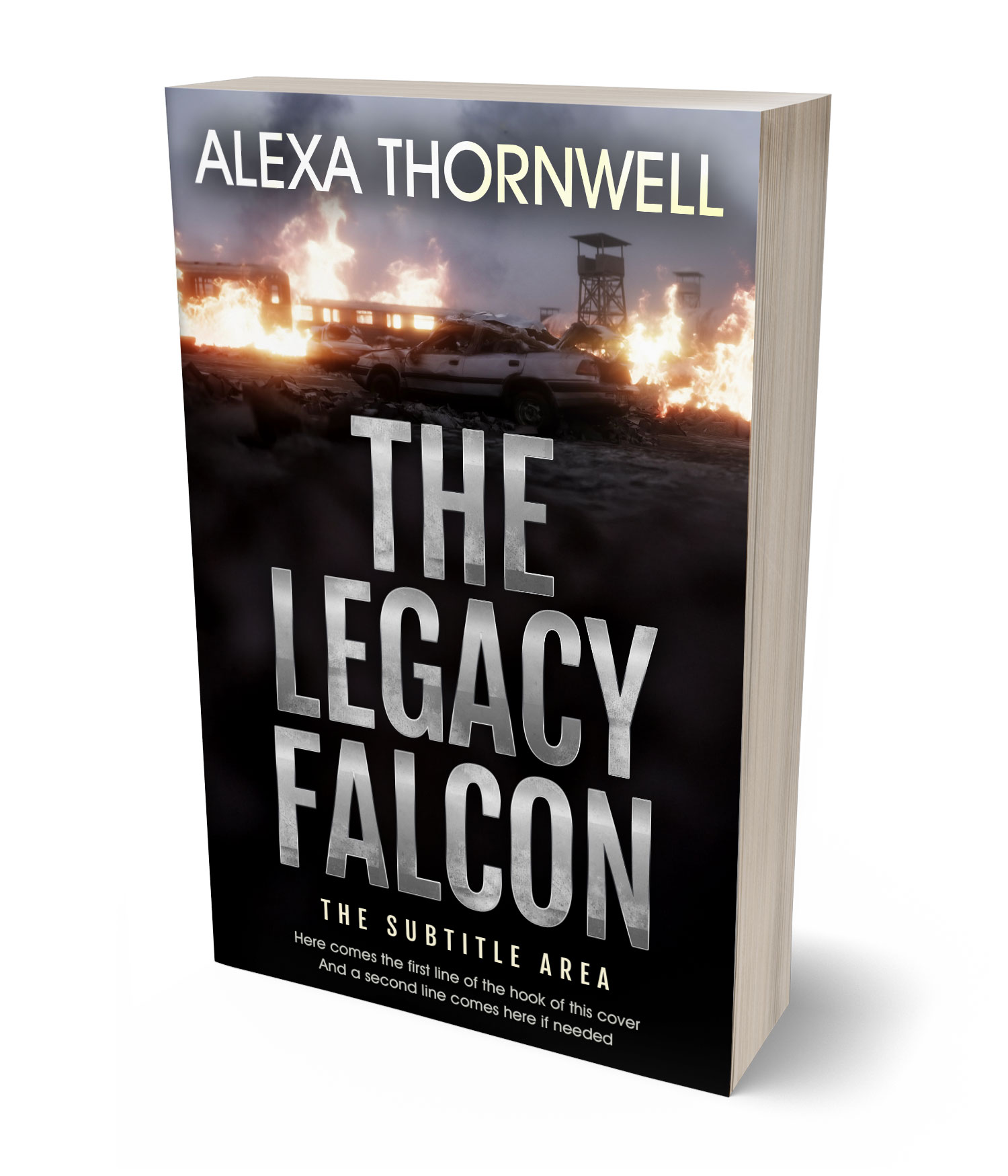 3D view of Custom & Premade Apocalyptica Book Cover - Silk #35962 | BookCoverZone*