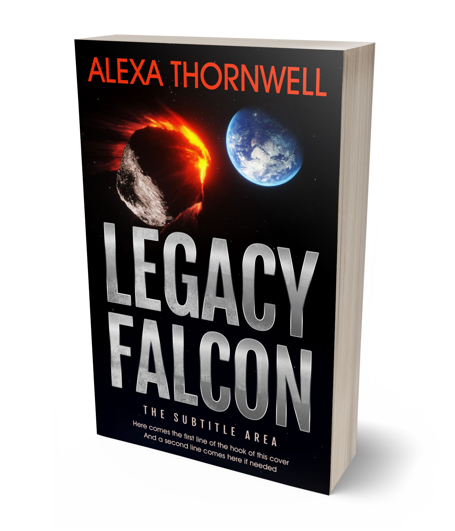 3D view of Custom & Premade Science Fiction Book Cover - Cod Gray #35972 | BookCoverZone*