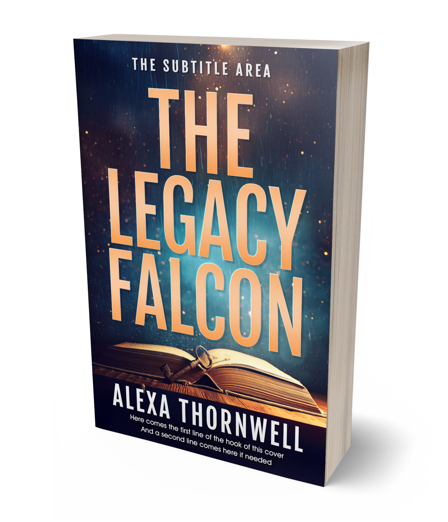 3D view of Premade Fantasy Book Cover - Manhattan #35993 | BookCoverZone*