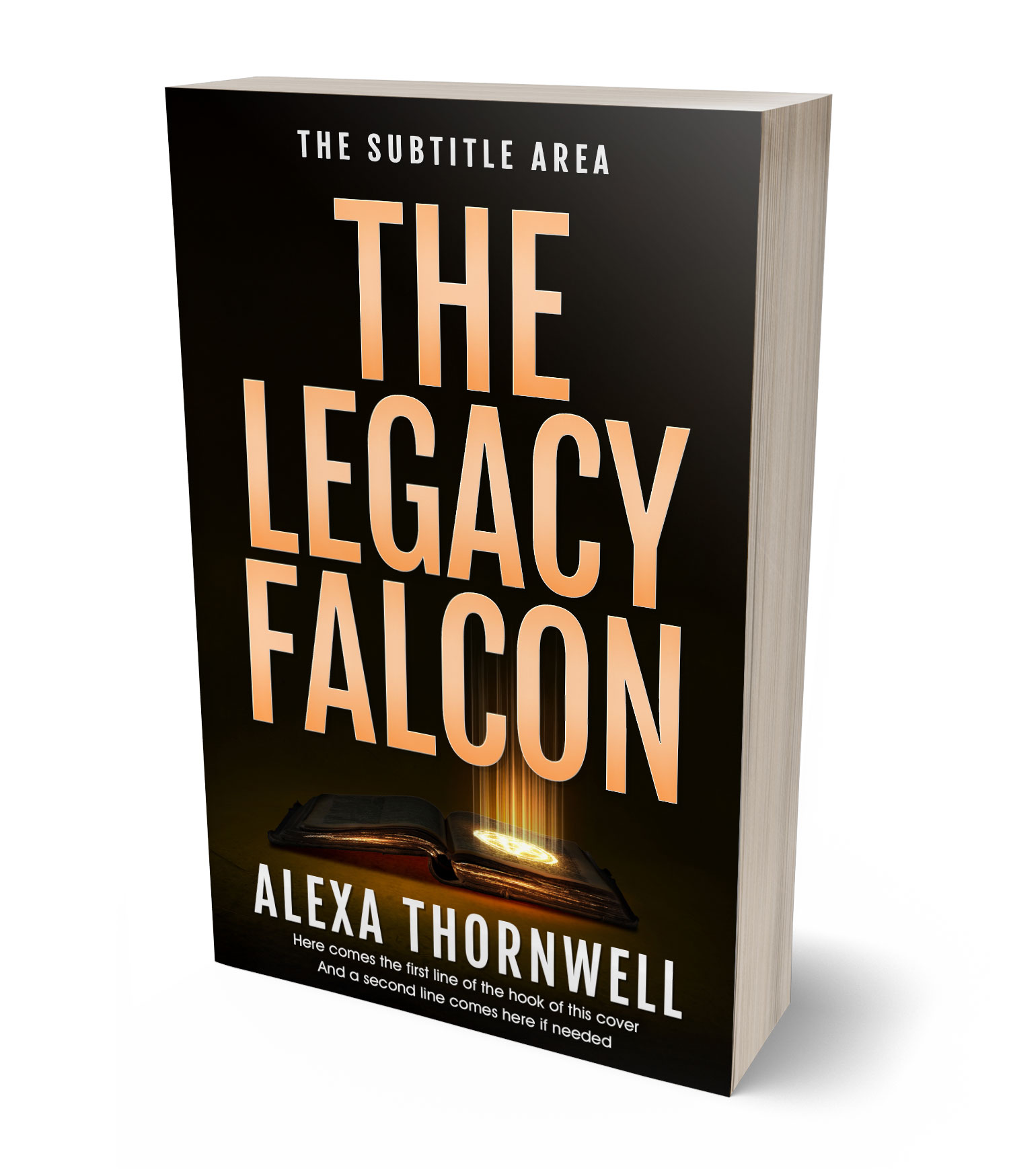 3D view of Premade Fantasy Book Cover - Manhattan #35994 | BookCoverZone*