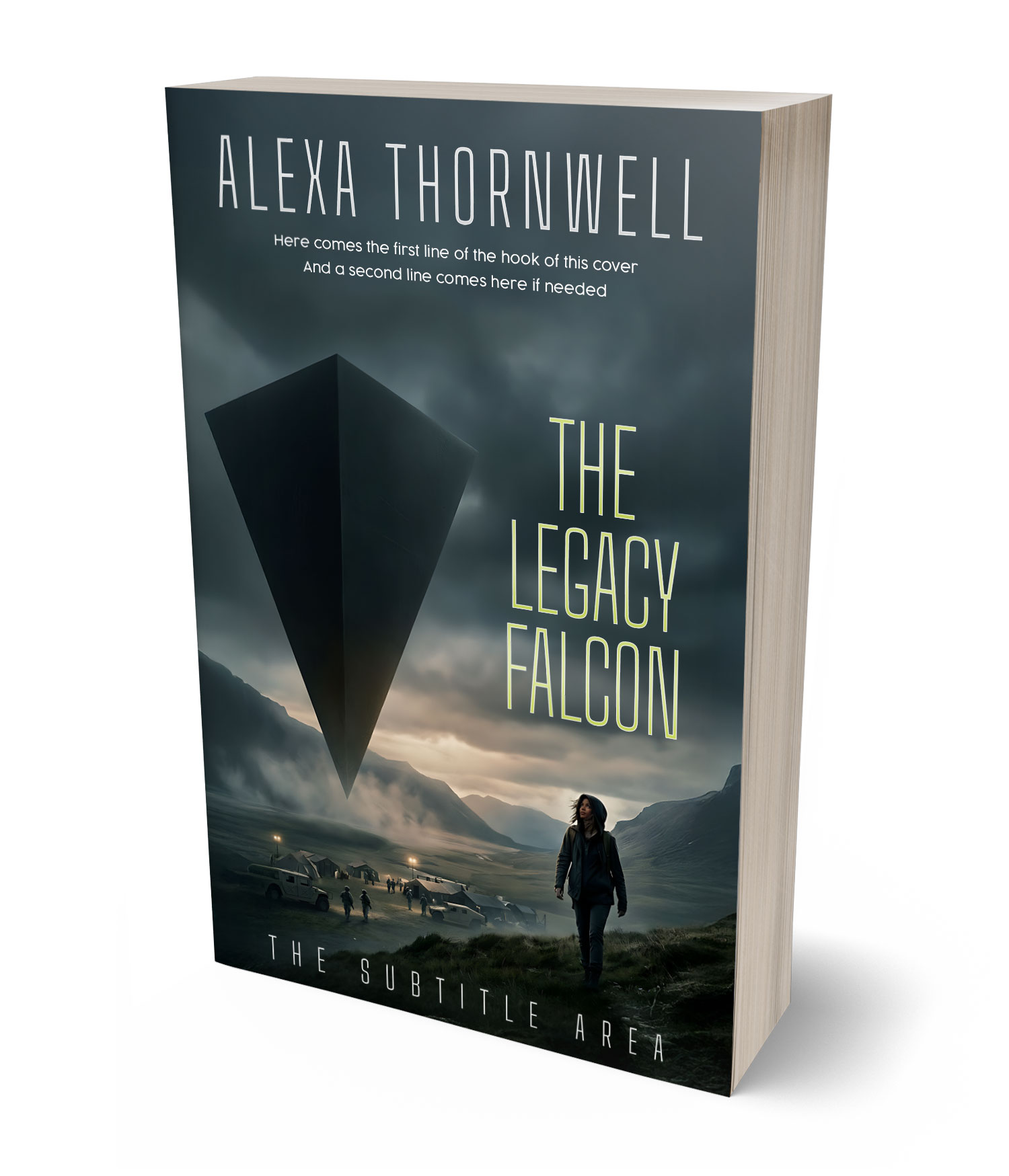 3D view of Premade Science Fiction Book Cover - Outer Space #36017 | BookCoverZone*