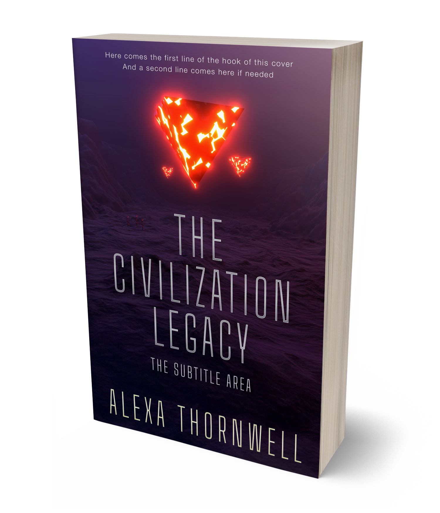 3D view of Premade Science Fiction Book Cover - Revolver #36024 | BookCoverZone*