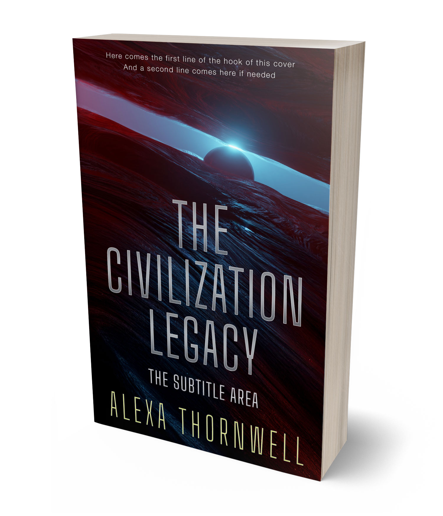 3D view of Premade Science Fiction Book Cover - Gondola #36025 | BookCoverZone*