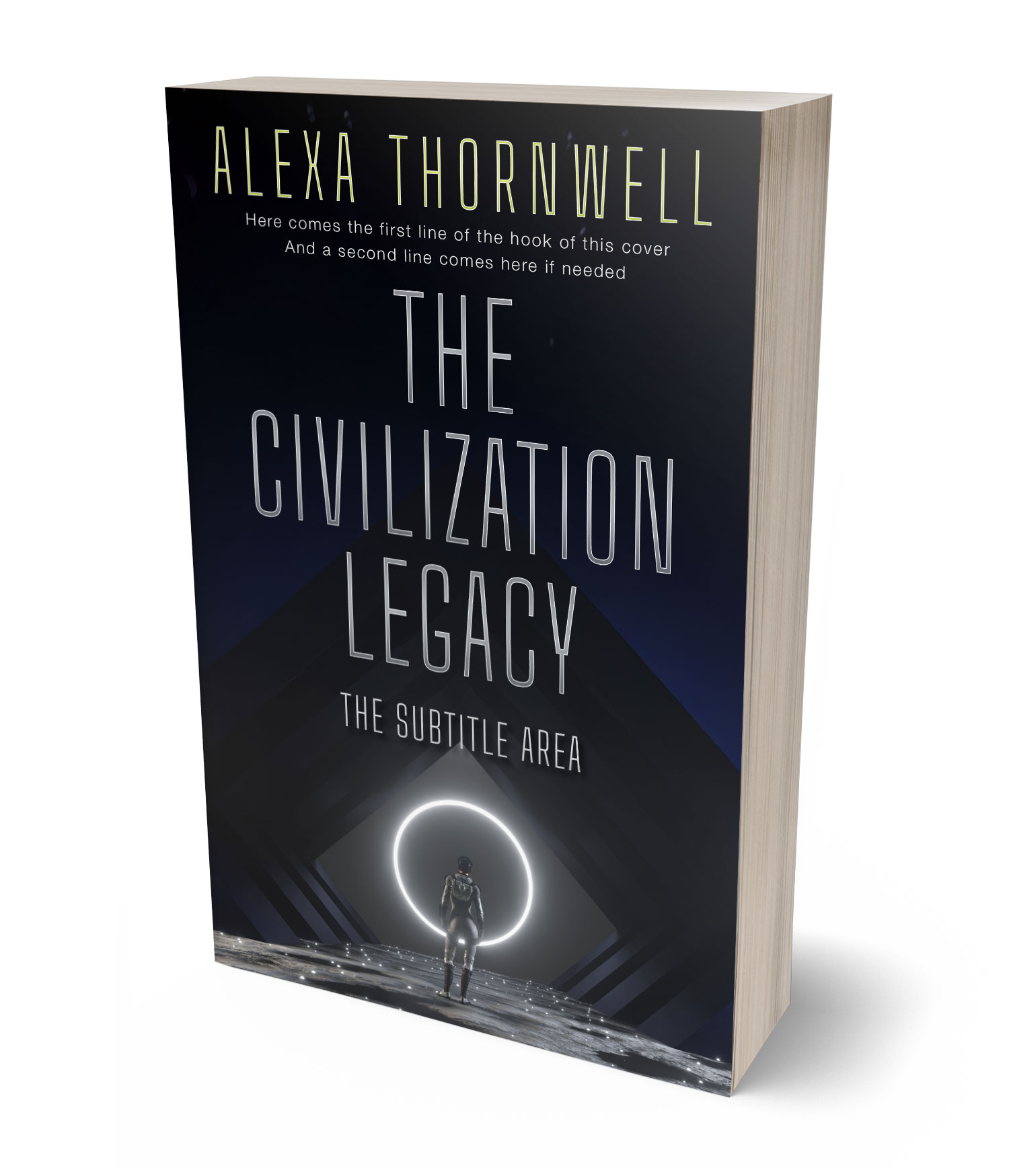 3D view of Premade Science Fiction Book Cover - Woodsmoke #36026 | BookCoverZone*