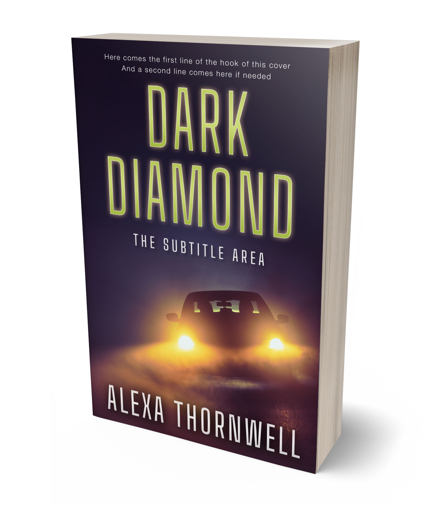 3D view of Premade Mystery & Thriller & Suspense Book Cover - Bleached Cedar #36031 | BookCoverZone*