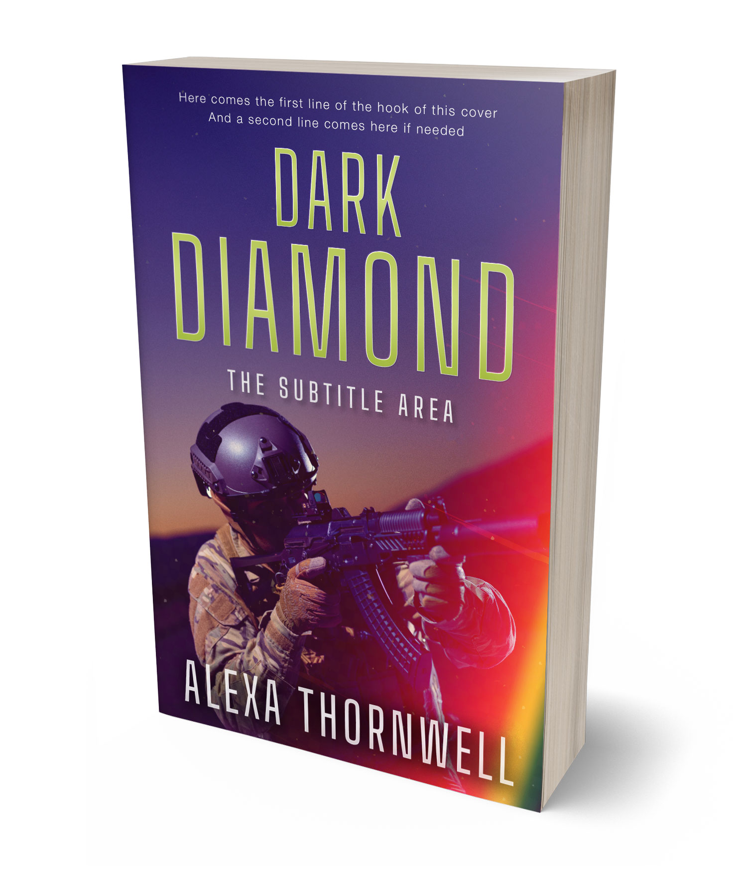 3D view of Premade Mystery & Thriller & Suspense Book Cover - Voodoo #36032 | BookCoverZone*