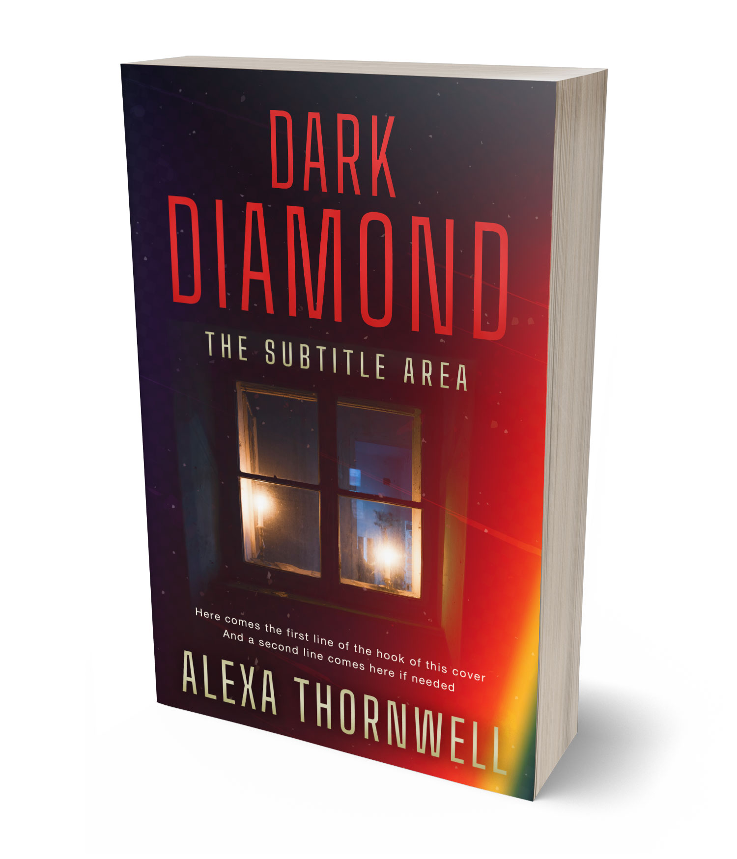 3D view of Premade Mystery & Thriller & Suspense Book Cover - Valencia #36034 | BookCoverZone*