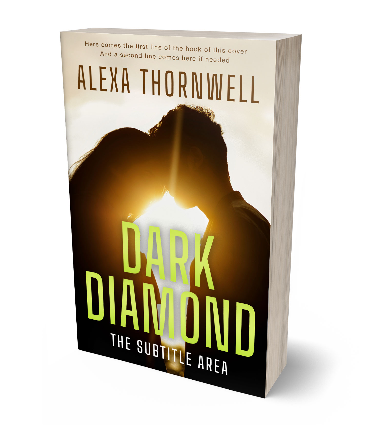 3D view of Premade Romance Book Cover - Creole #36038 | BookCoverZone*