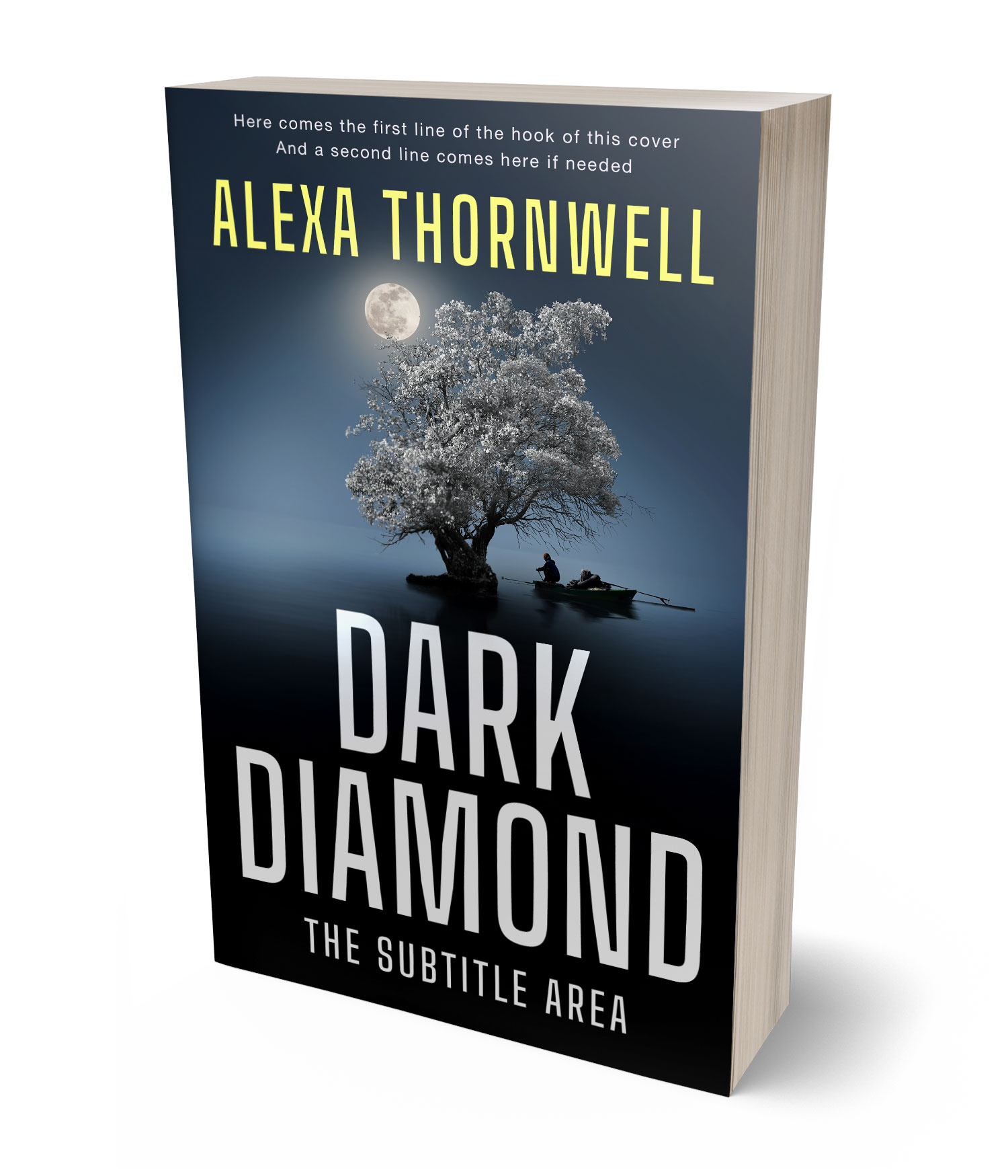 3D view of Premade Mystery & Thriller & Suspense Book Cover - Mirage #36043 | BookCoverZone*