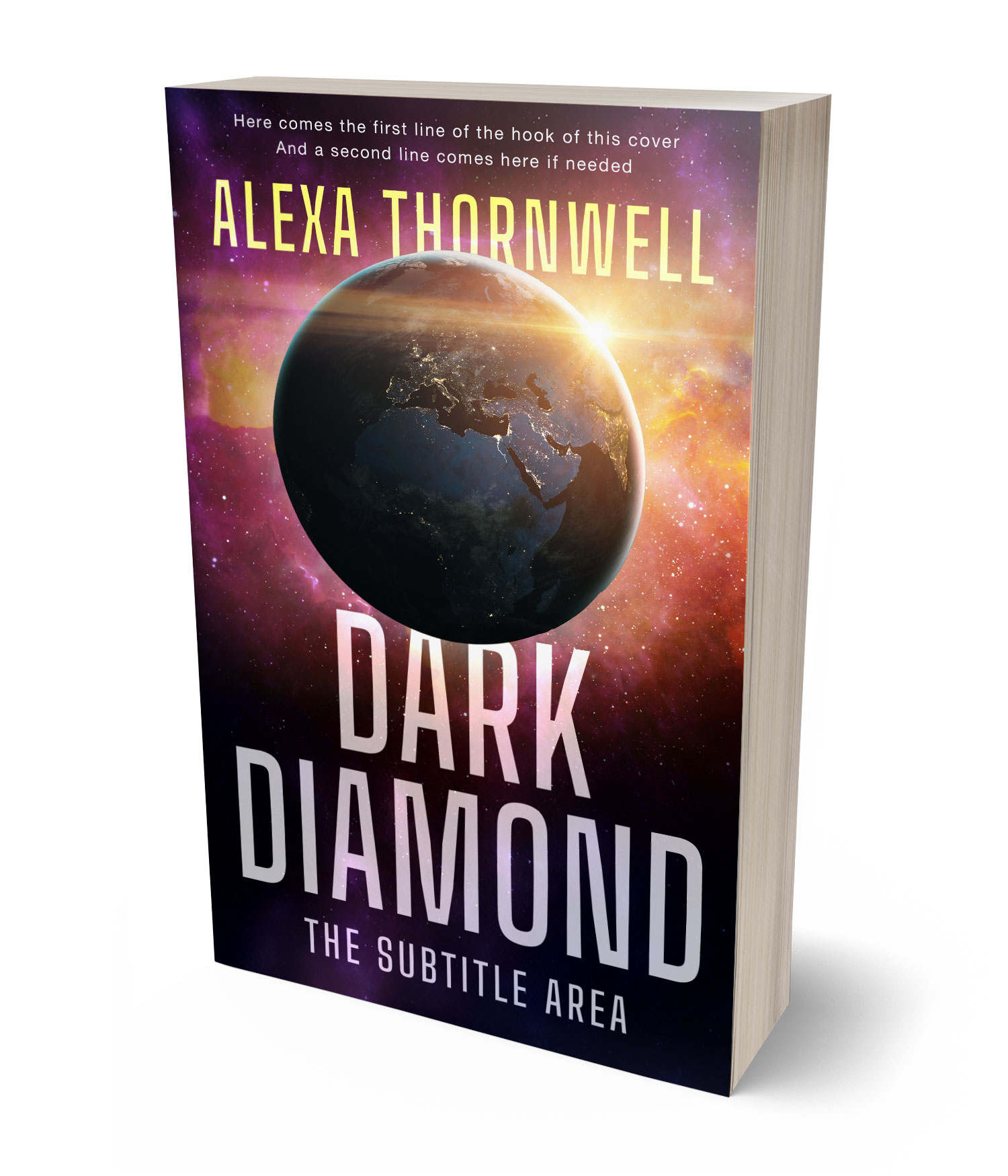 3D view of Premade Science Fiction Book Cover - Cameo #36044 | BookCoverZone*