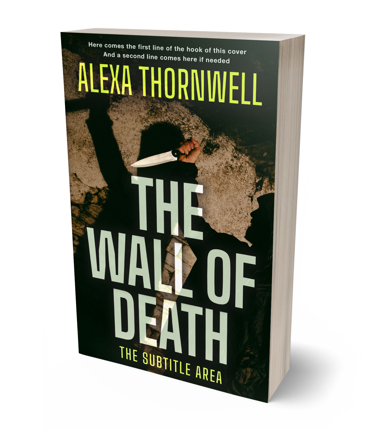 3D view of Premade Mystery & Thriller & Suspense Book Cover - Rangoon Green #36058 | BookCoverZone*