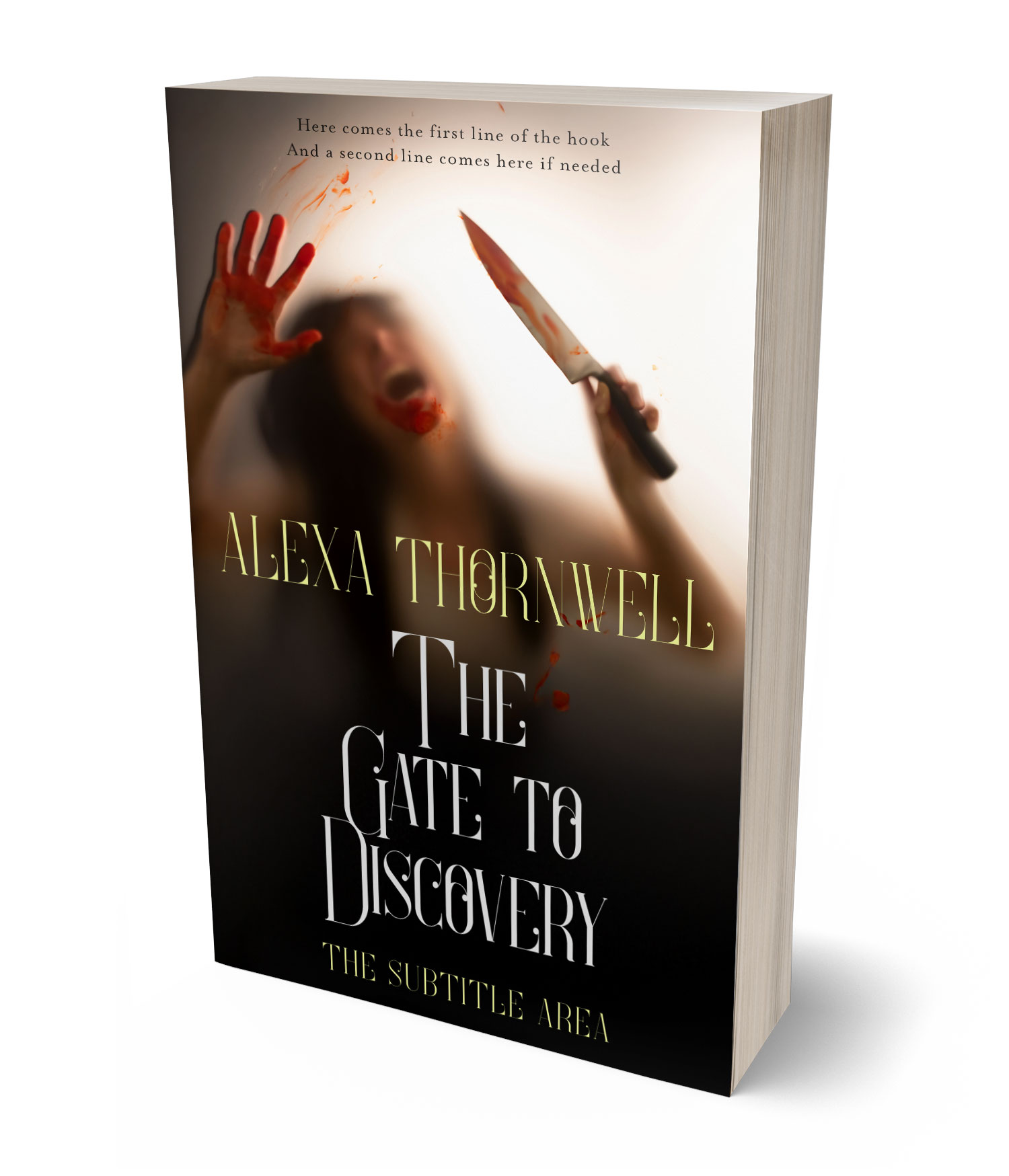 3D view of Premade Mystery & Thriller & Suspense Book Cover - Bone #36070 | BookCoverZone