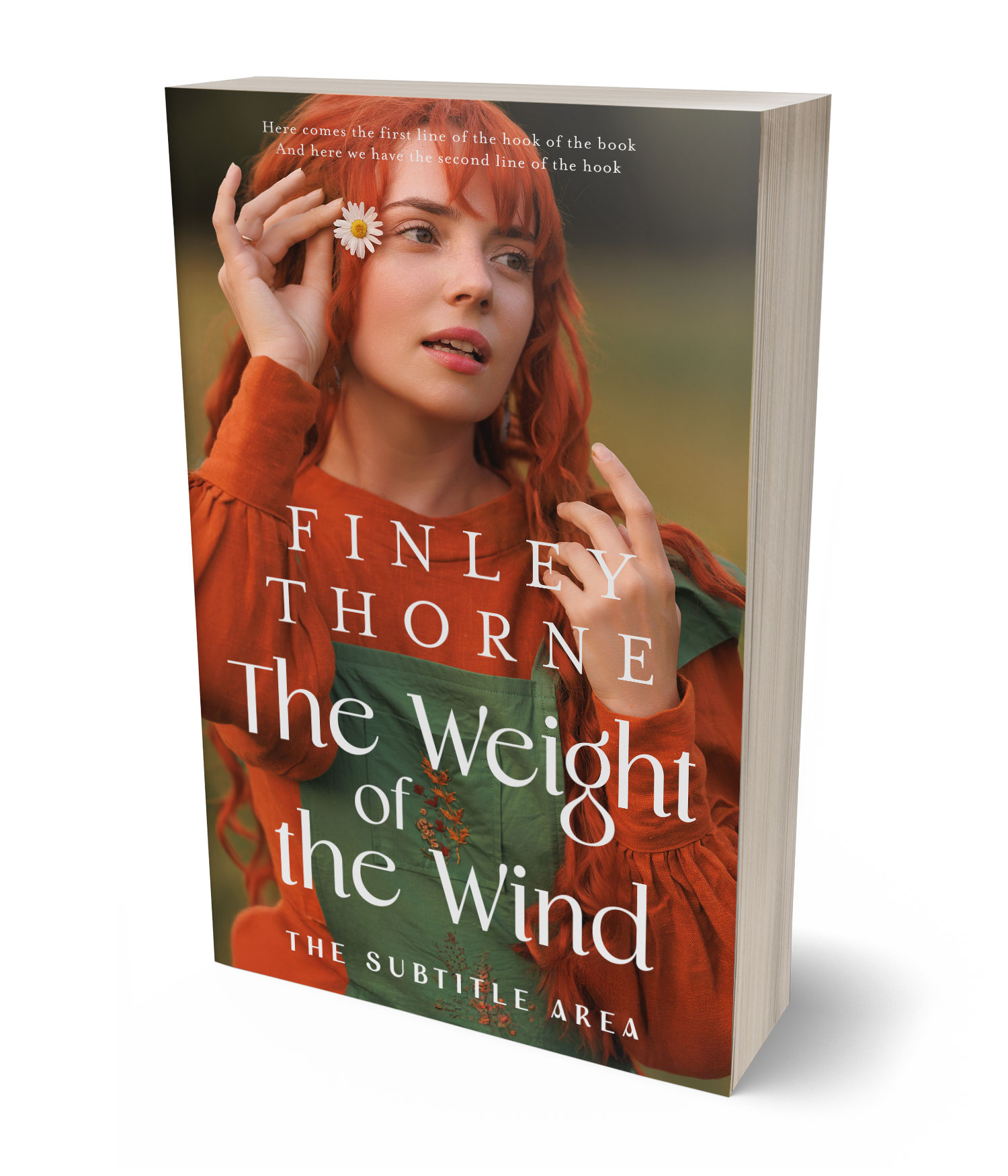 3D view of Premade Historical Book Cover - Nutmeg #36088 | BookCoverZone*