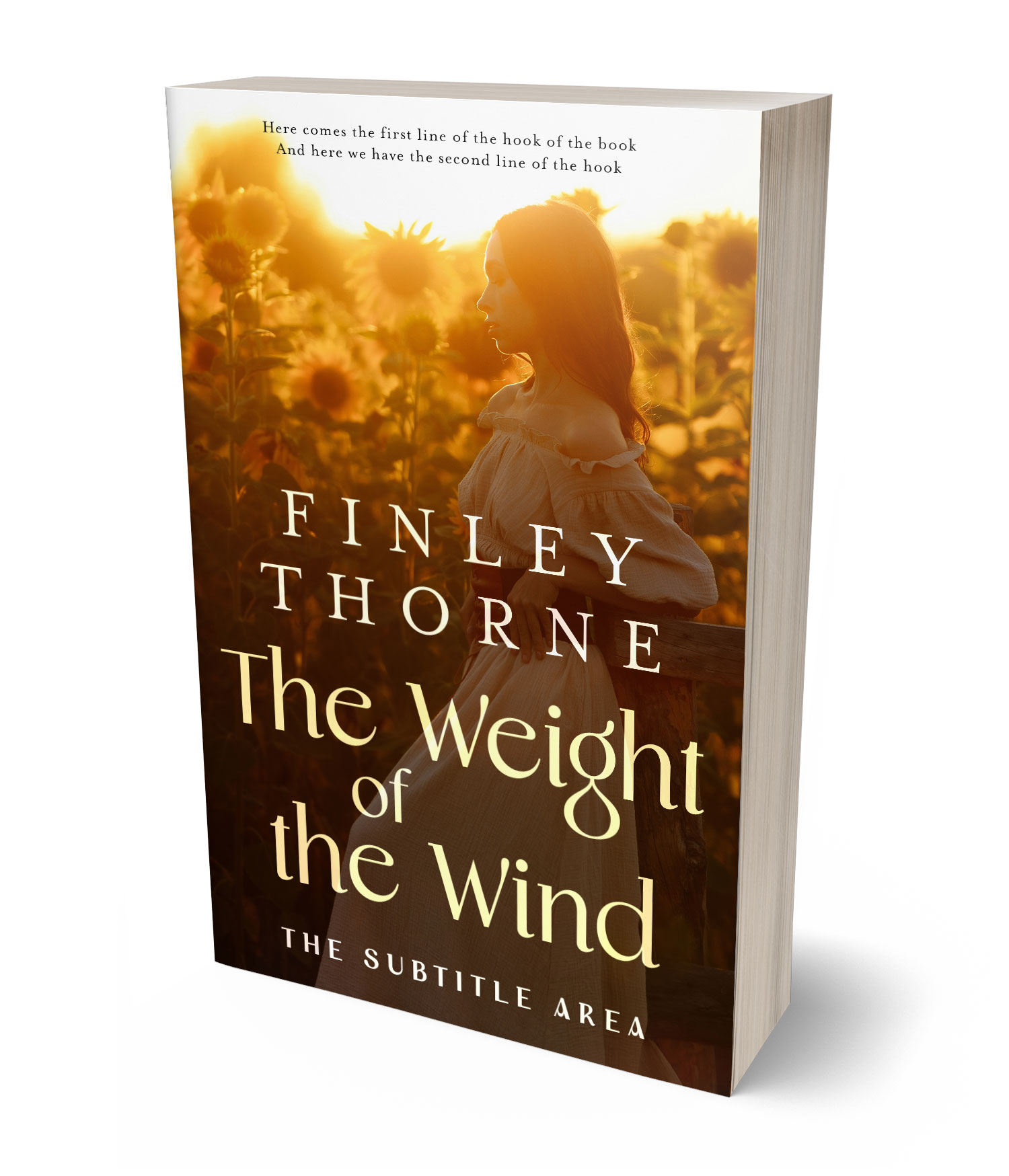 3D view of Premade Romance Book Cover - Van Cleef #36089 | BookCoverZone*