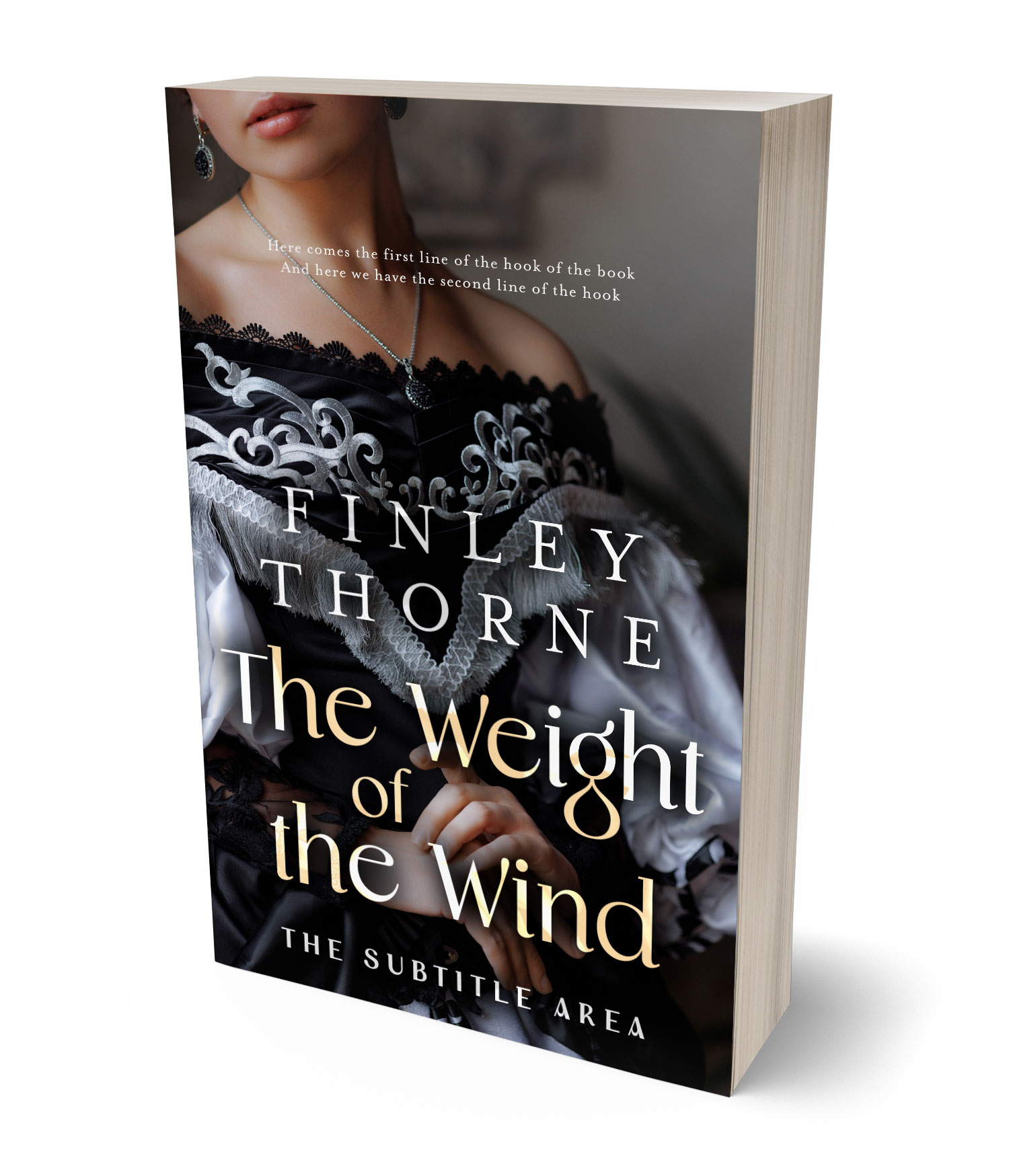 3D view of Premade Historical Book Cover - Mine Shaft #36092 | BookCoverZone*