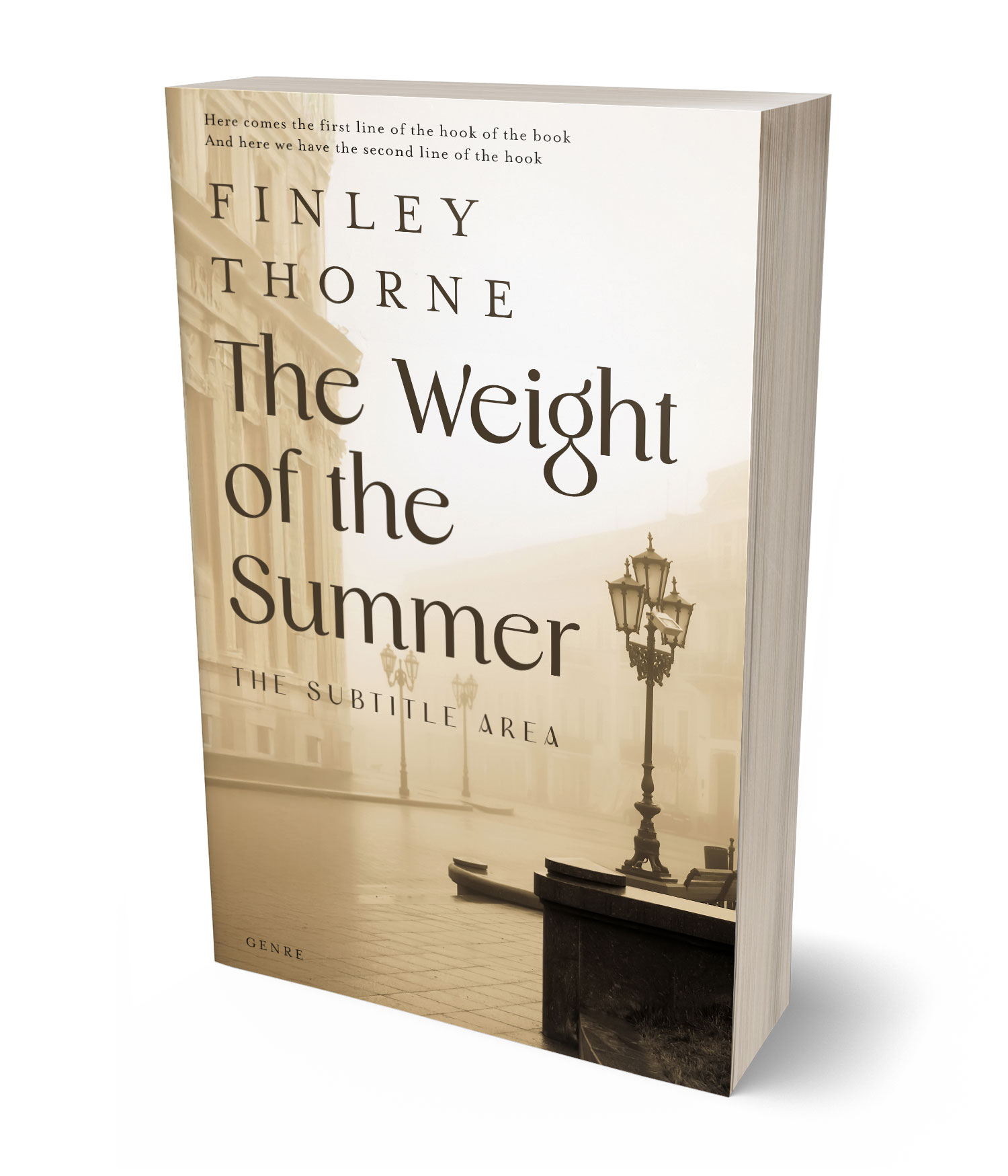 3D view of Premade Historical Book Cover - Sorrell Brown #36098 | BookCoverZone*