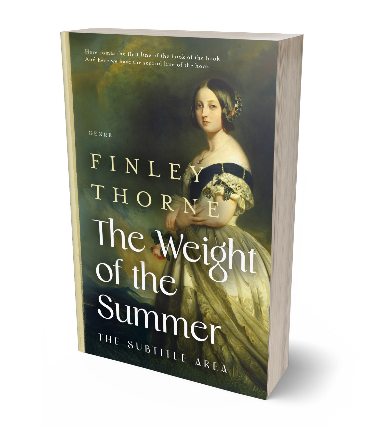 3D view of Premade Historical Book Cover - Kelp #36104 | BookCoverZone*