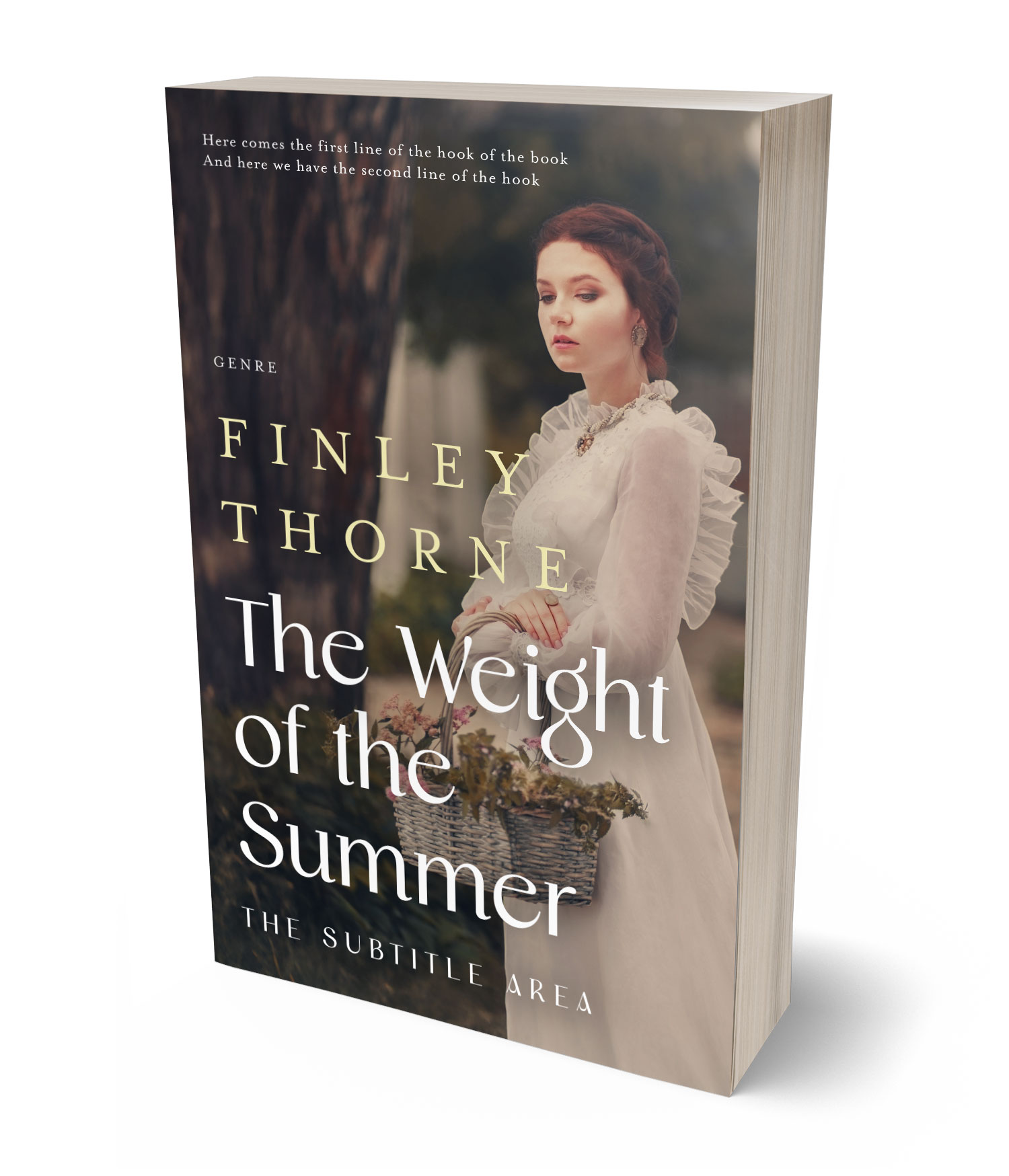 3D view of Premade Historical Book Cover - Malta #36105 | BookCoverZone*