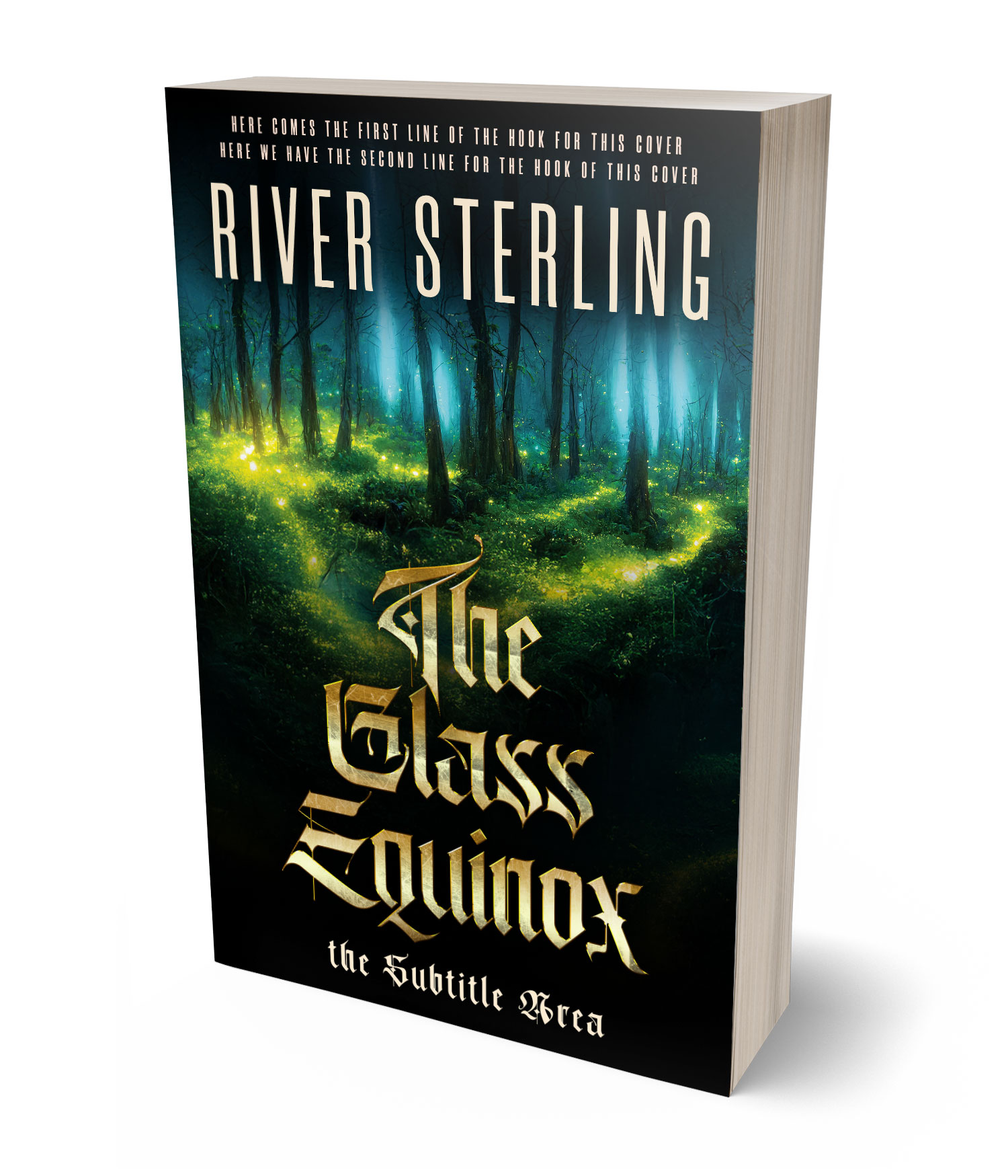 3D view of Premade Fantasy Book Cover - Yuma #36107 | BookCoverZone*