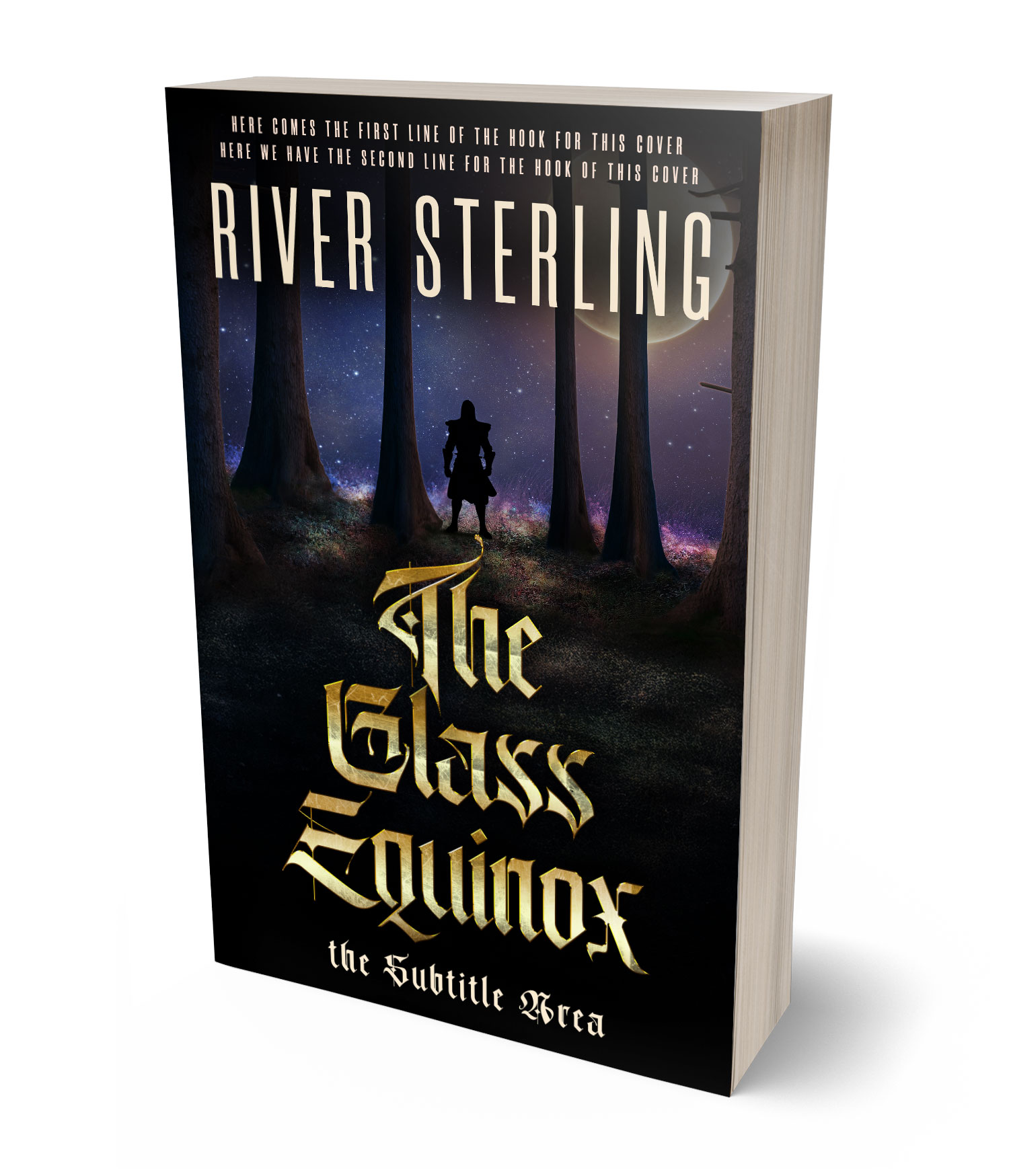 3D view of Premade Fantasy Book Cover - Woodsmoke #36111 | BookCoverZone*