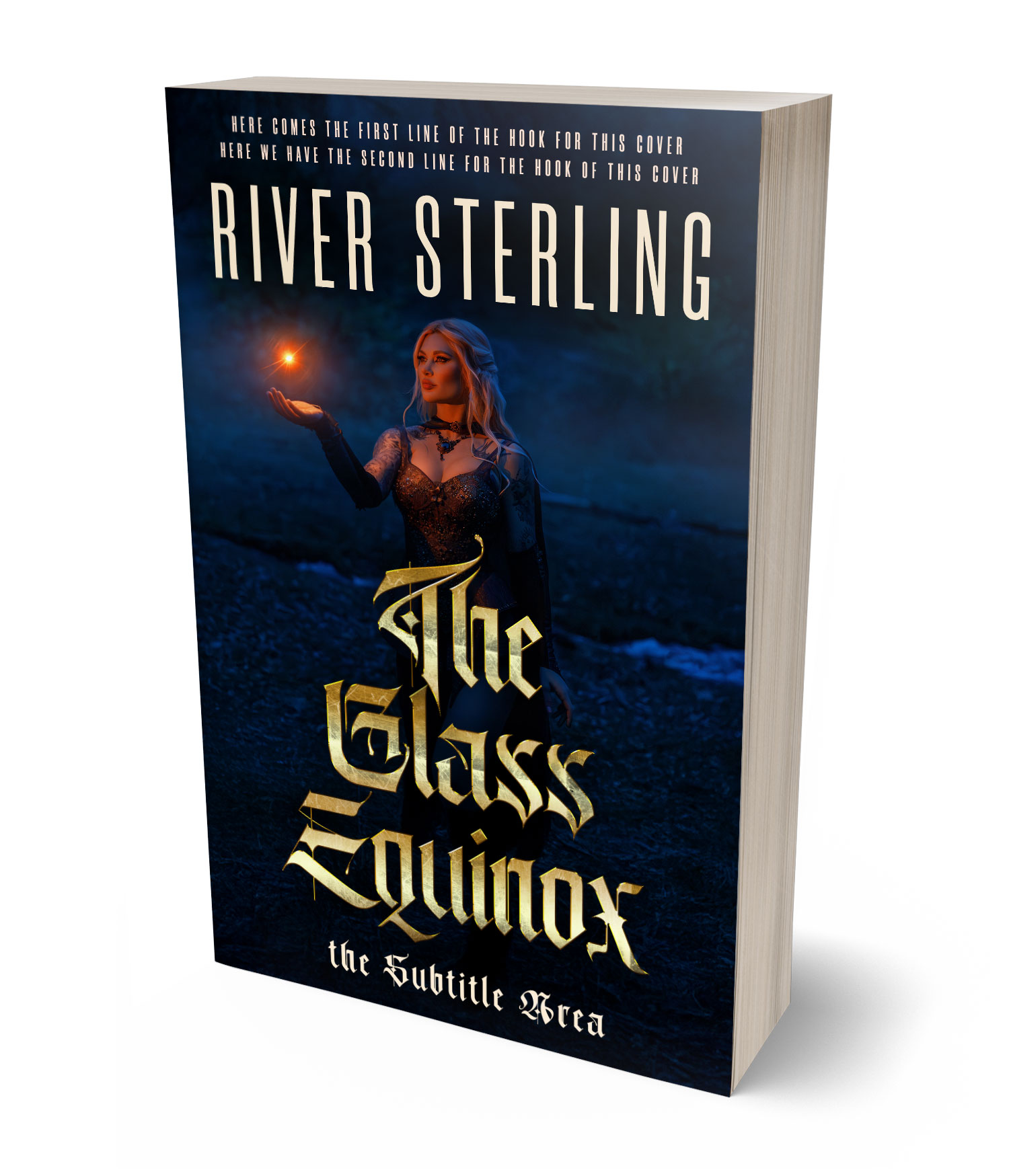 3D view of Premade Fantasy Book Cover - Firefly #36113 | BookCoverZone*