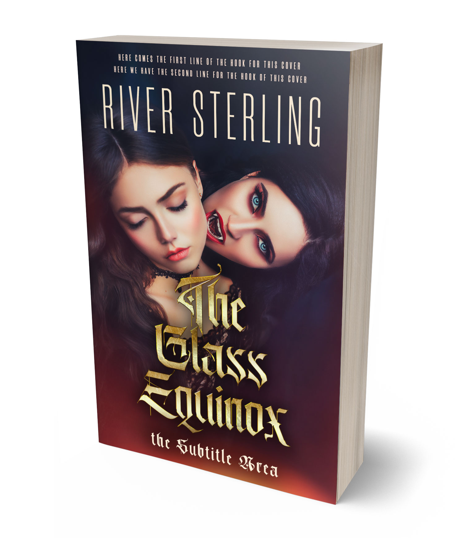 3D view of Premade Horror Book Cover - Thunder #36115 | BookCoverZone*