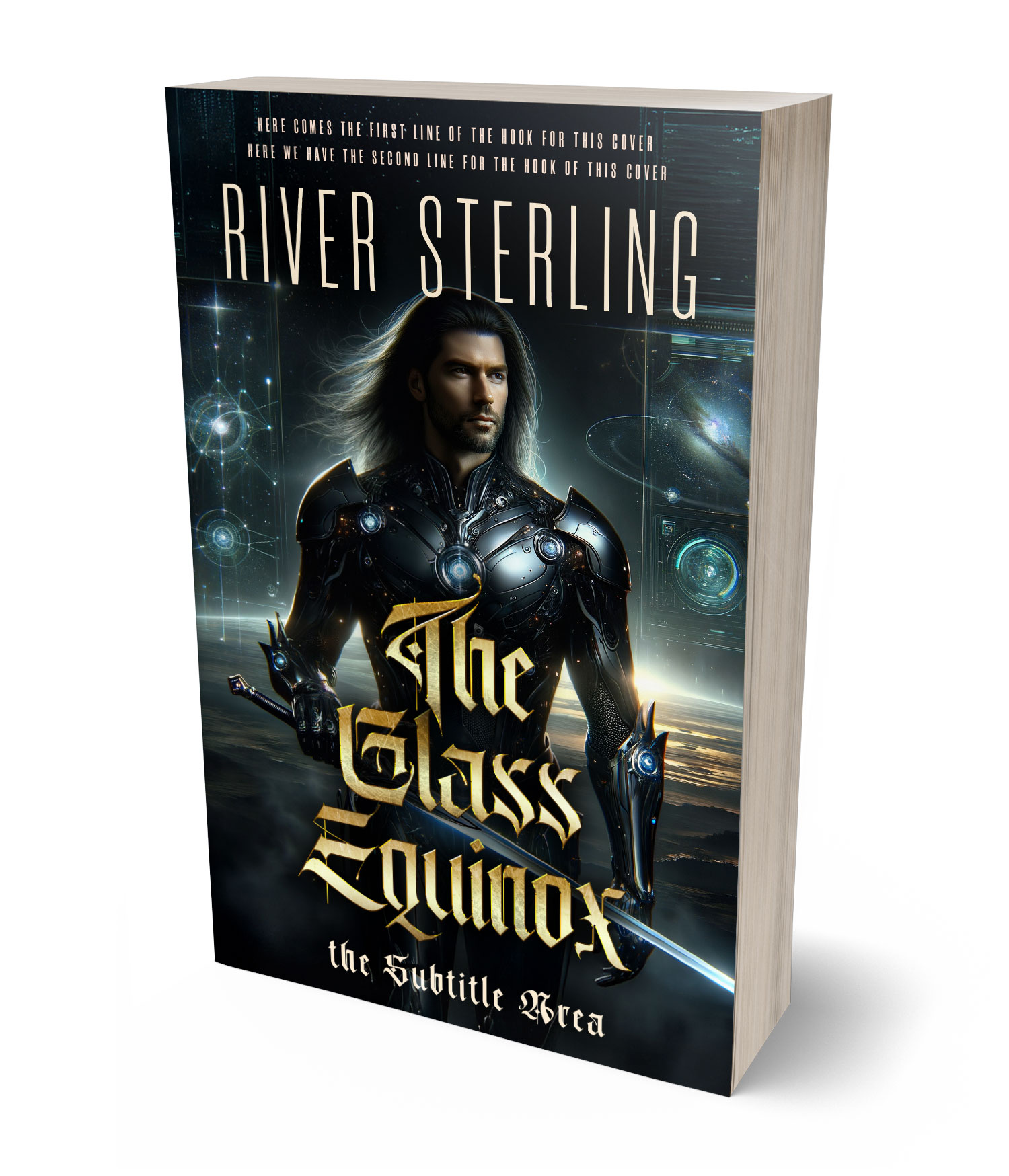 3D view of Premade Science Fiction Book Cover - Bunker #36116 | BookCoverZone*