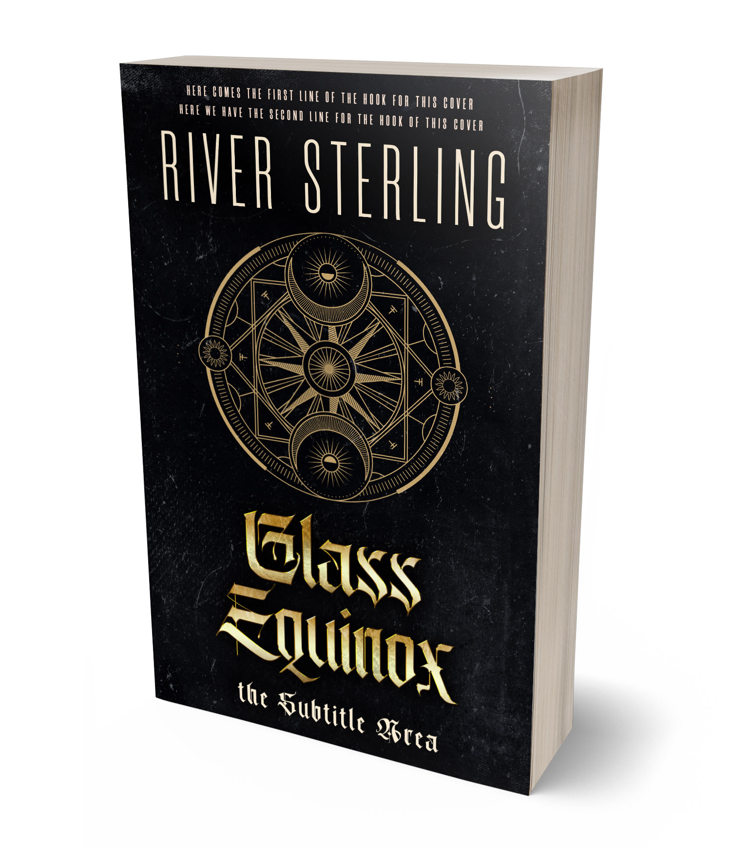 3D view of Premade Fantasy Book Cover - Woodsmoke #36120 | BookCoverZone*