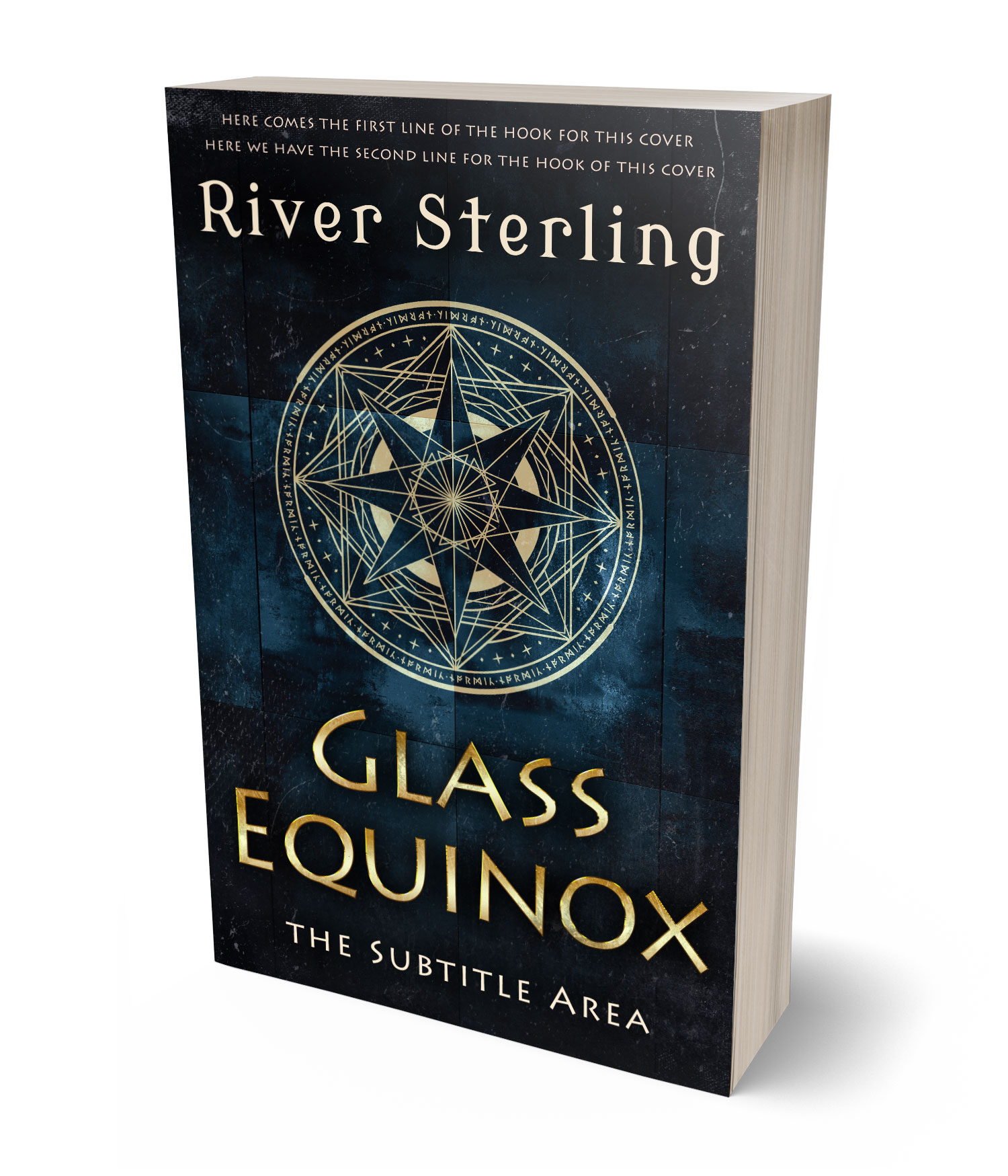 3D view of Premade Fantasy Book Cover - Bunker #36122 | BookCoverZone*