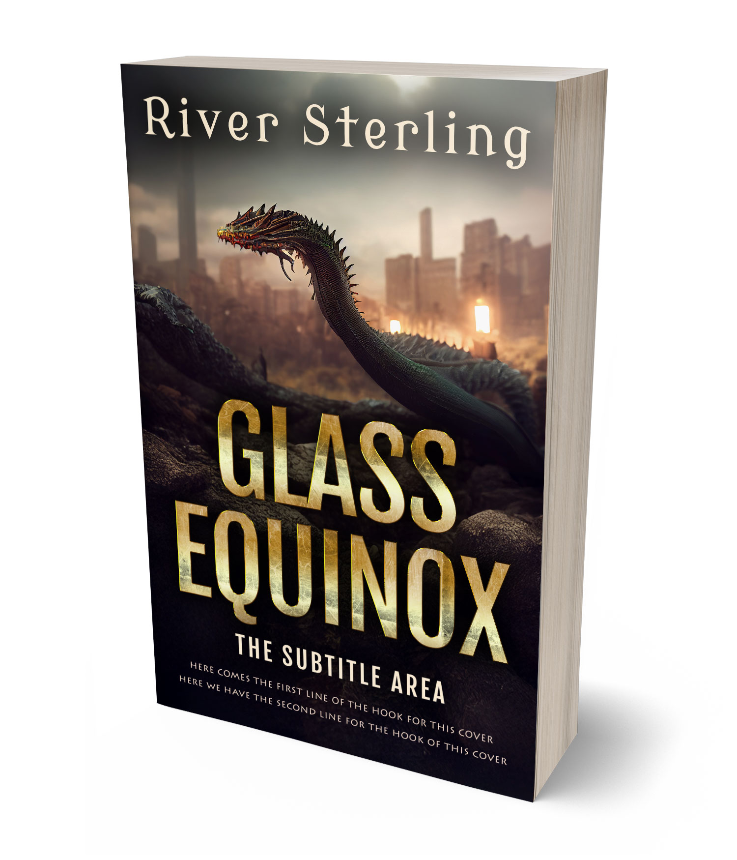 3D view of Premade Fantasy Book Cover - Sorrell Brown #36128 | BookCoverZone*