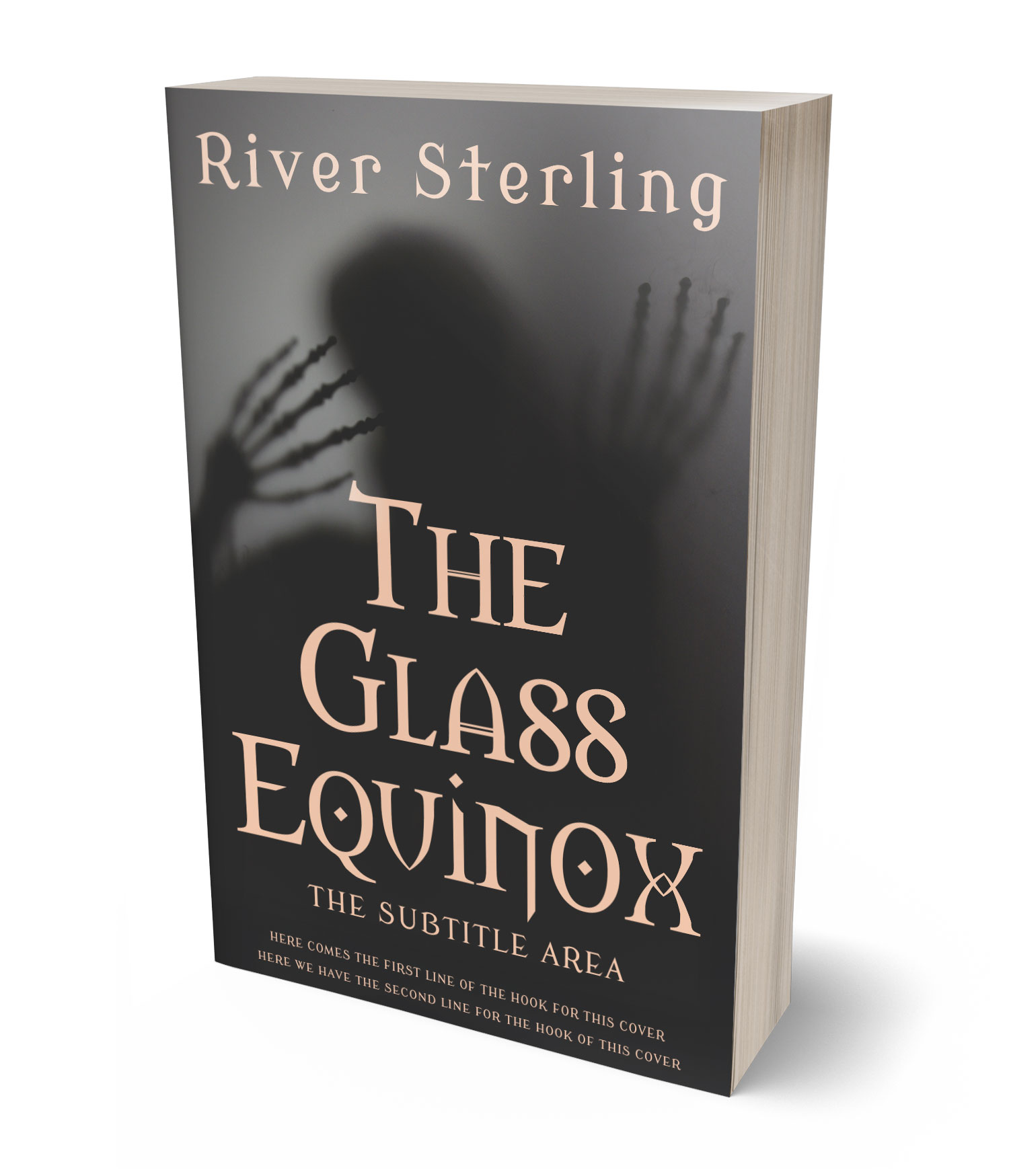 3D view of Premade Horror Book Cover - Tuatara #36130 | BookCoverZone*