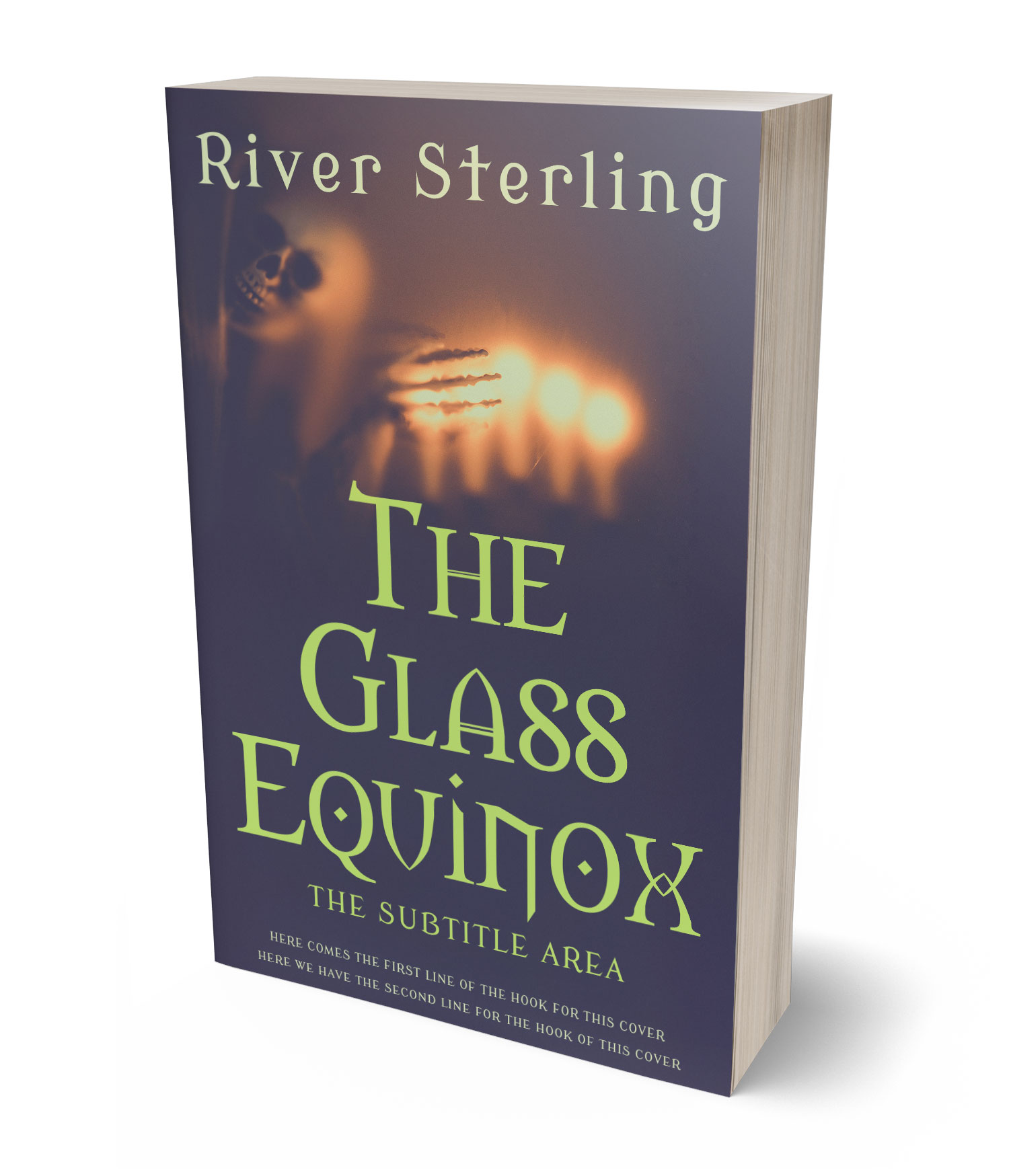 3D view of Premade Horror Book Cover - Gun Powder #36131 | BookCoverZone*