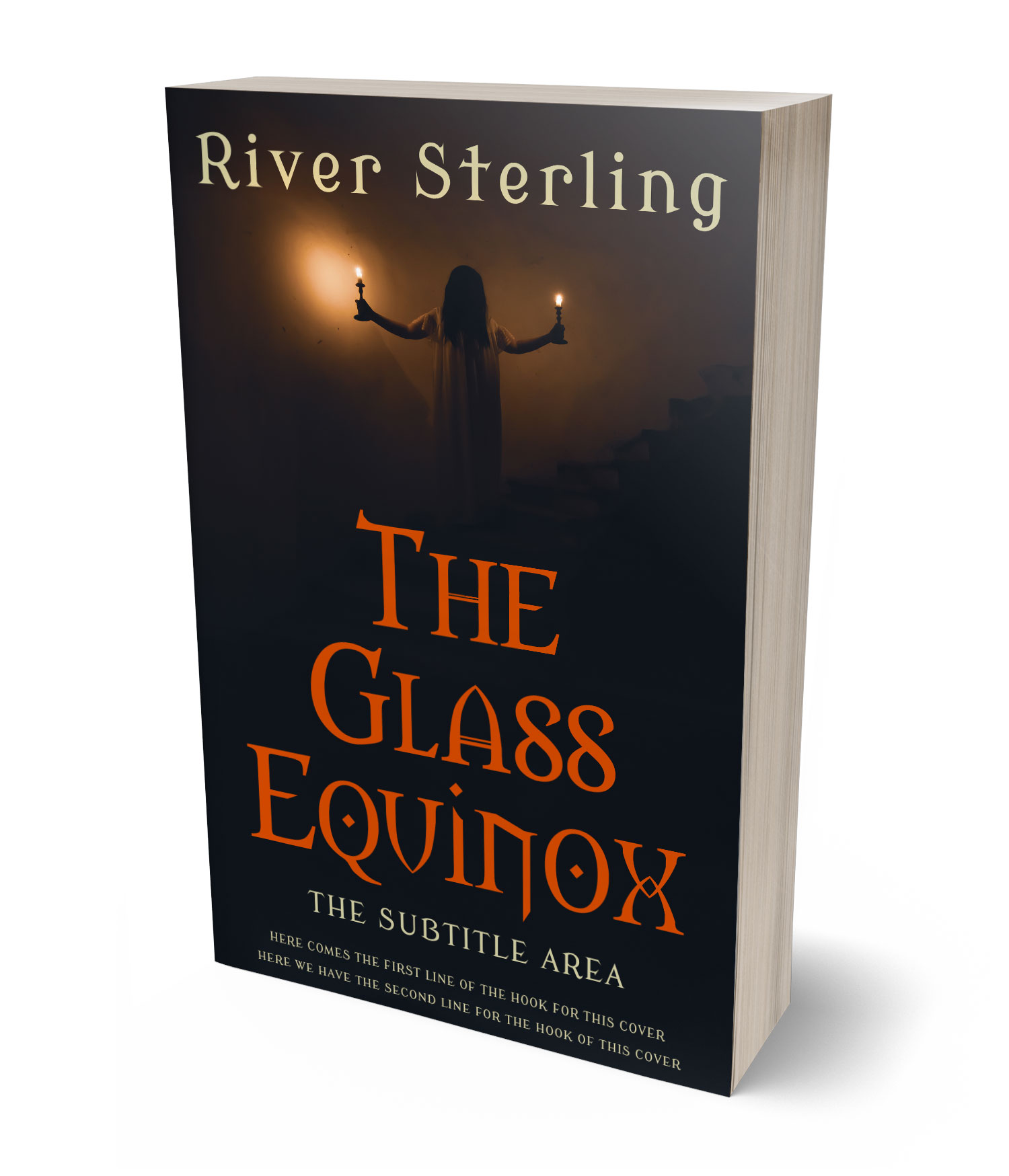 3D view of Premade Horror Book Cover - Baltic Sea #36134 | BookCoverZone*