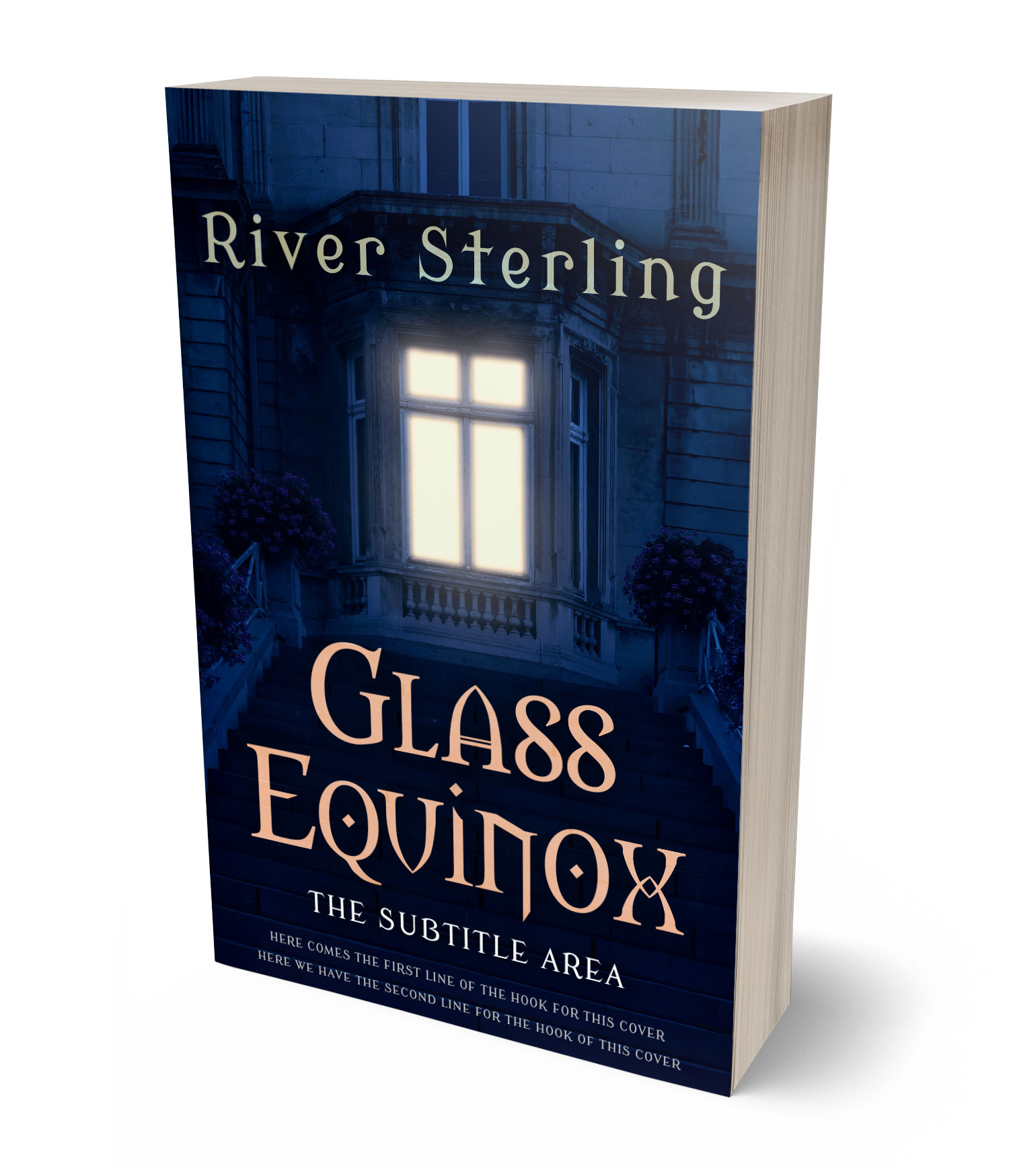 3D view of Premade Mystery & Thriller & Suspense Book Cover - Black Pearl #36142 | BookCoverZone*