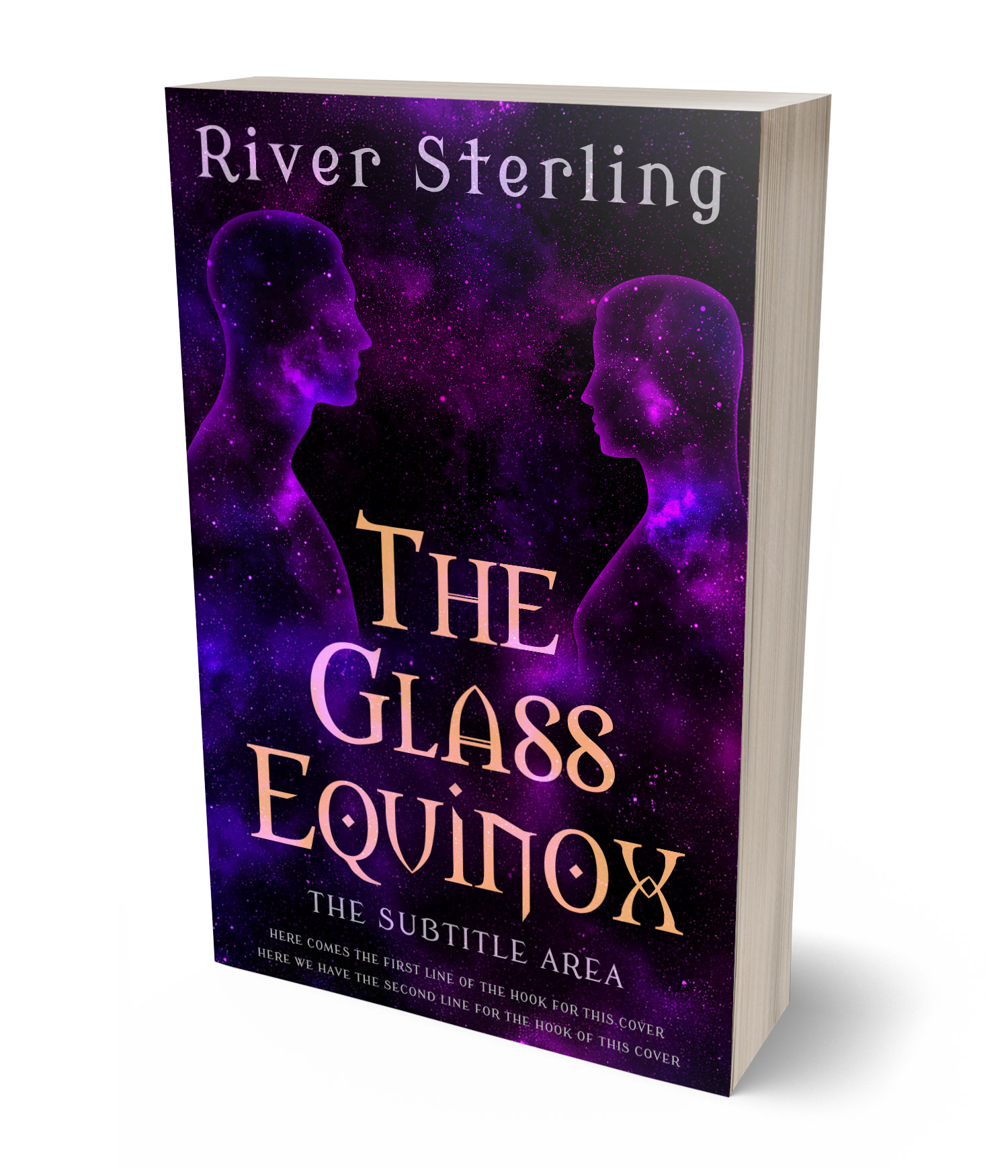 3D view of Premade Health & Mind & Body Book Cover - Black Rock #36144 | BookCoverZone*