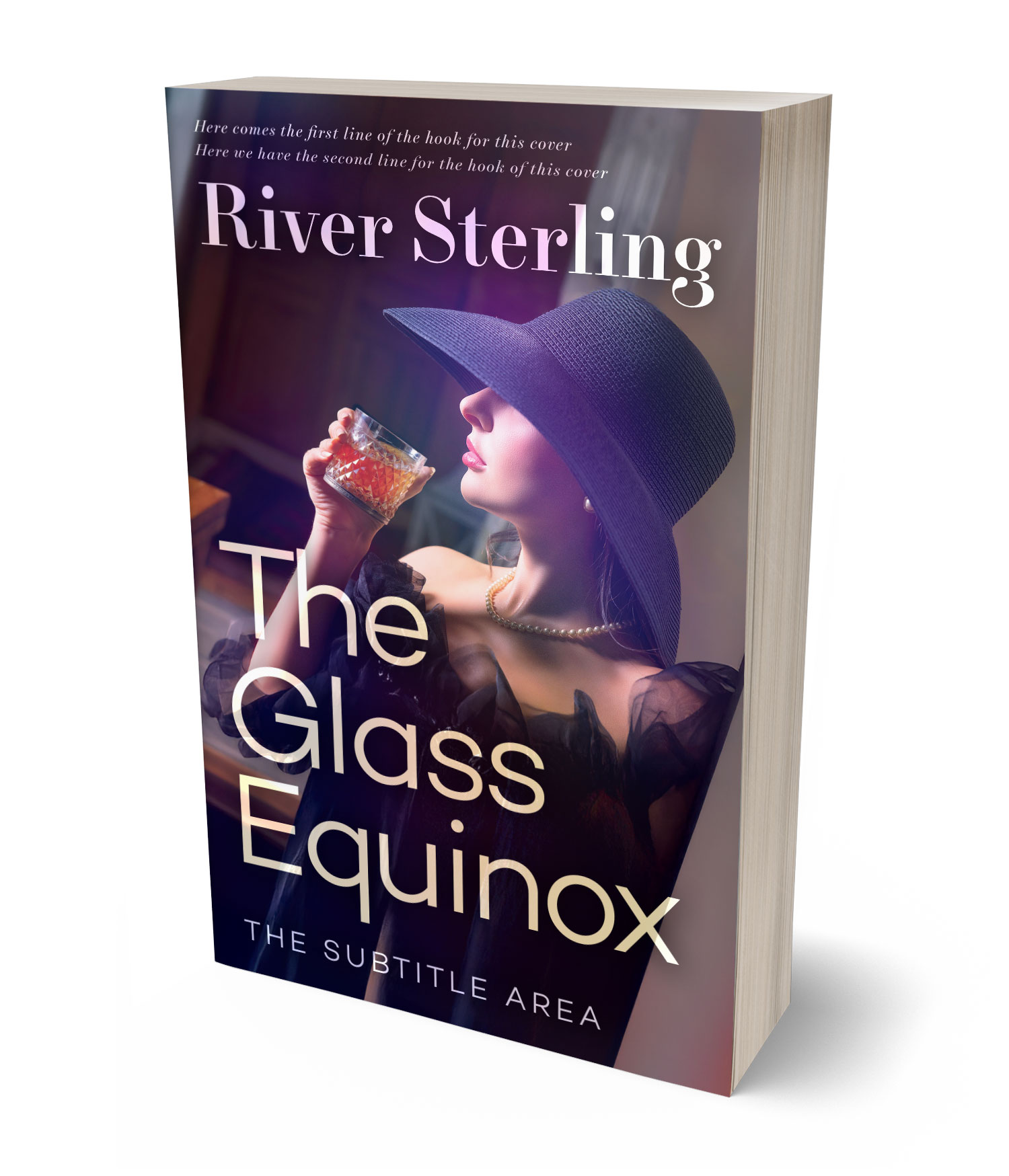 3D view of Premade Chick Lit Book Cover - Revolver #36155 | BookCoverZone*