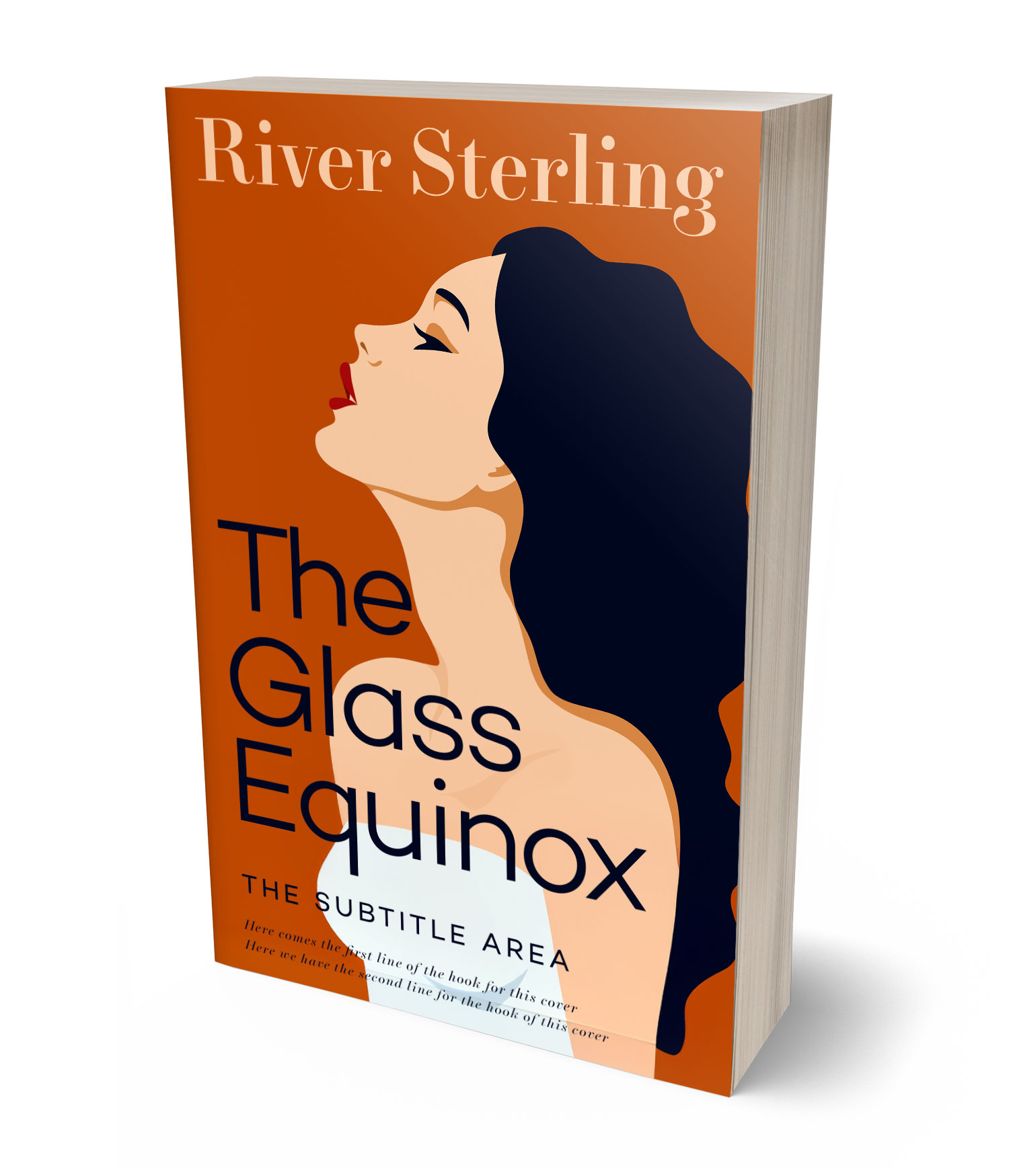 3D view of Premade Romance Book Cover - Rock Spray #36158 | BookCoverZone*